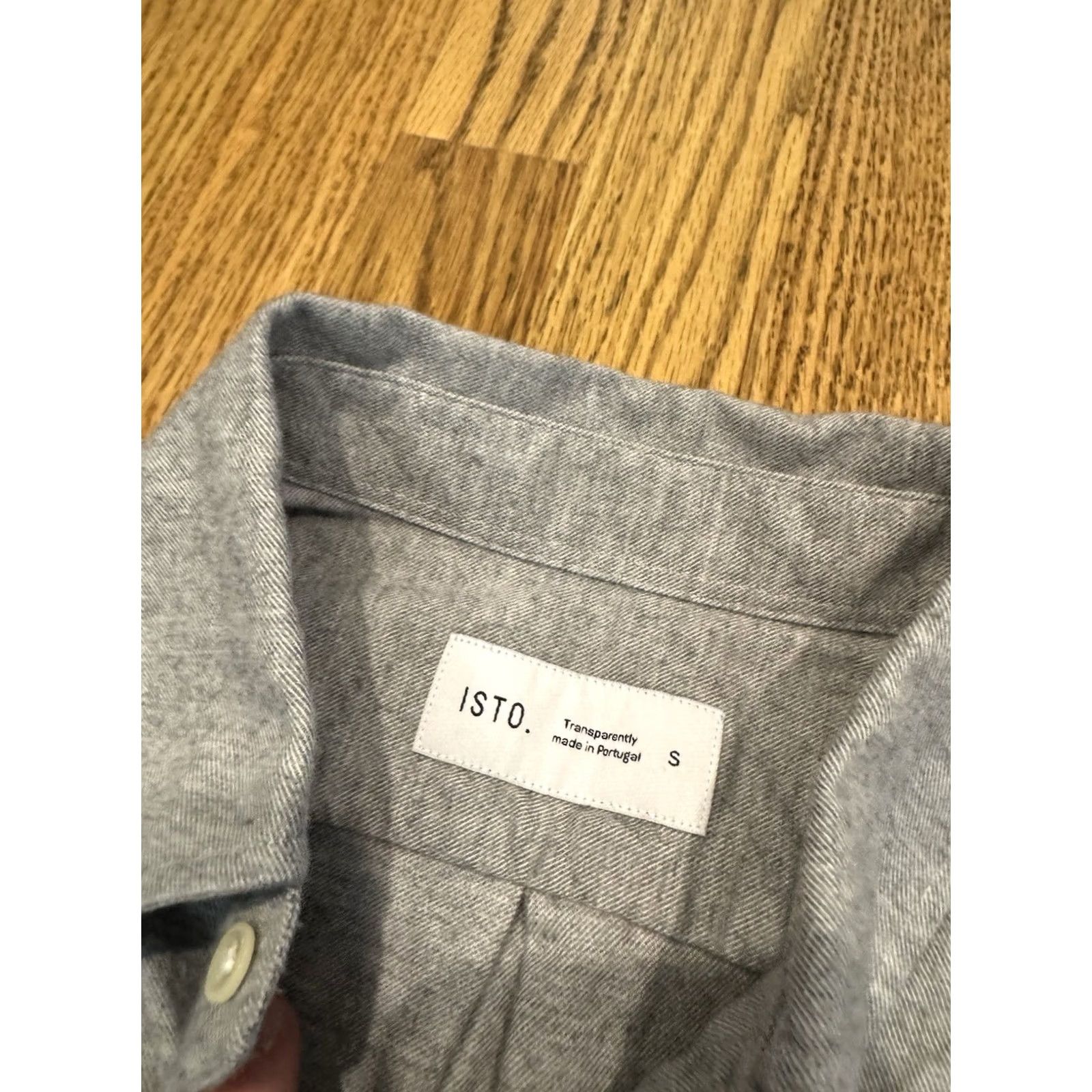 Vintage ISTO Oxford Button Down Shirt Mens Size Small Organic Cotton Cashmere Blend Grey Grey Shirts Medium? Size US S / EU 44-46 / 1 - 3 Thumbnail