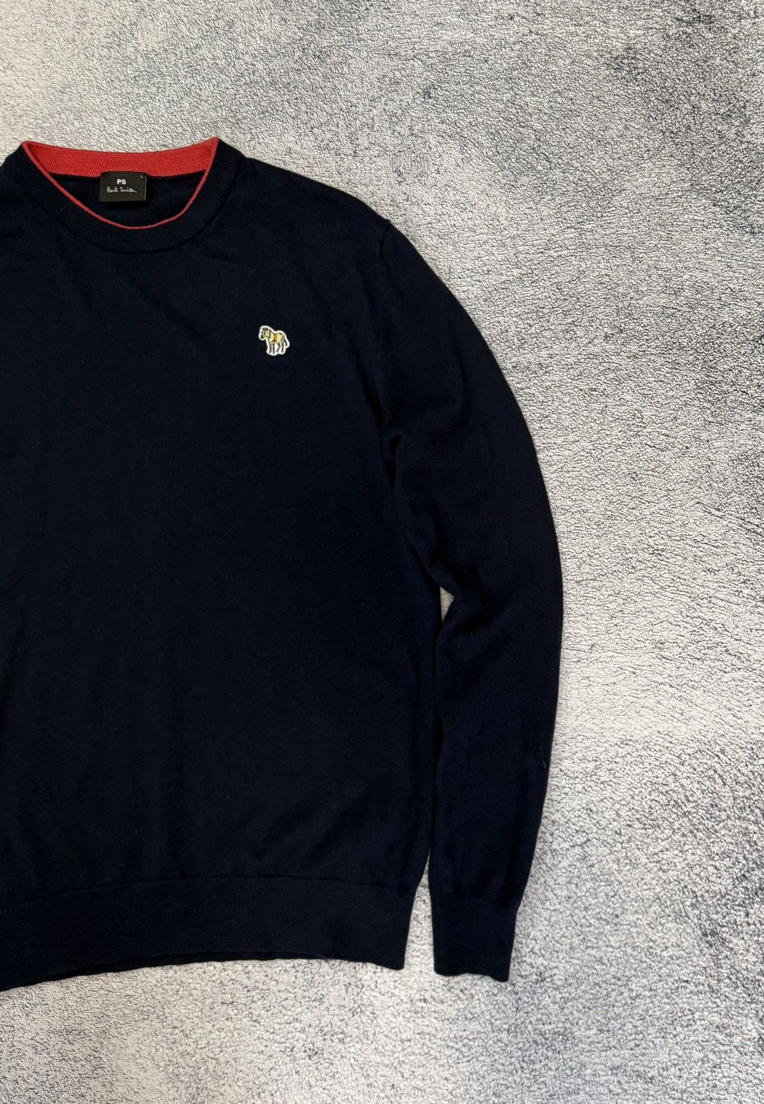 Paul Smith Paul Smith Sweater Mens L Navy Logo Crewneck Jumper Pullover Size US L / EU 52-54 / 3 - 4 Thumbnail