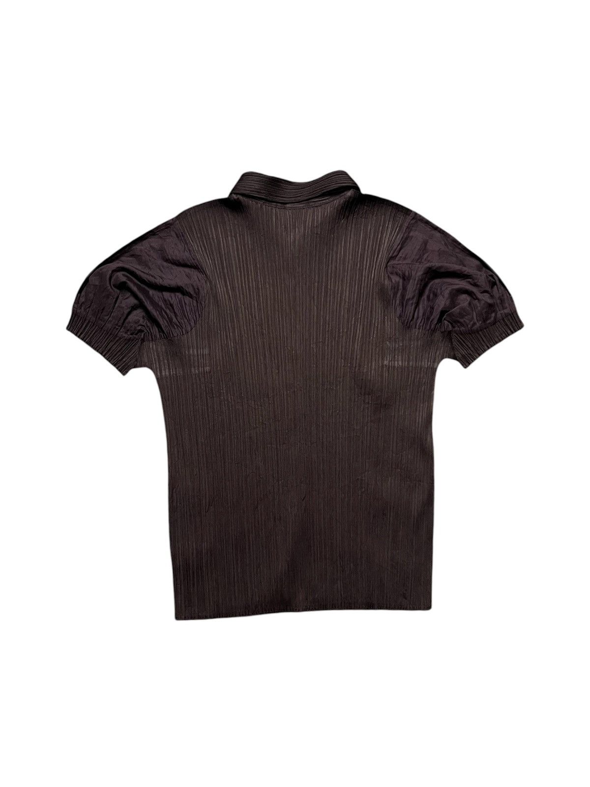 Pleats Please Issey Miyake 1990s PLEATS PLEASE ISSEY MIYAKE PLEATED BUTTON UP SHIRT Size M / US 6-8 / IT 42-44 - 2 Thumbnail