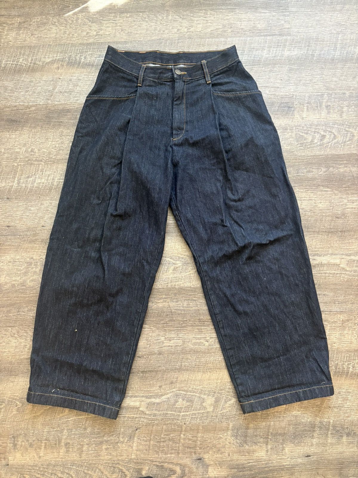Other Peoples Fortune Leo Wide Leg Raw Ecru Denim | Grailed