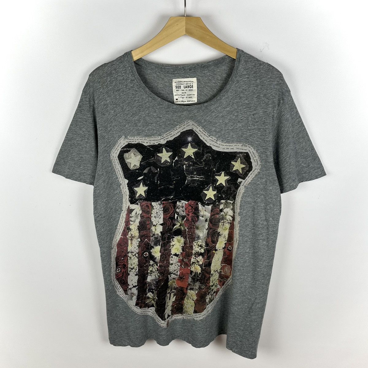 Allsaints Designer Allsaints shields y2k big logo tee Size US L / EU 52-54 / 3 - 1 Thumbnail
