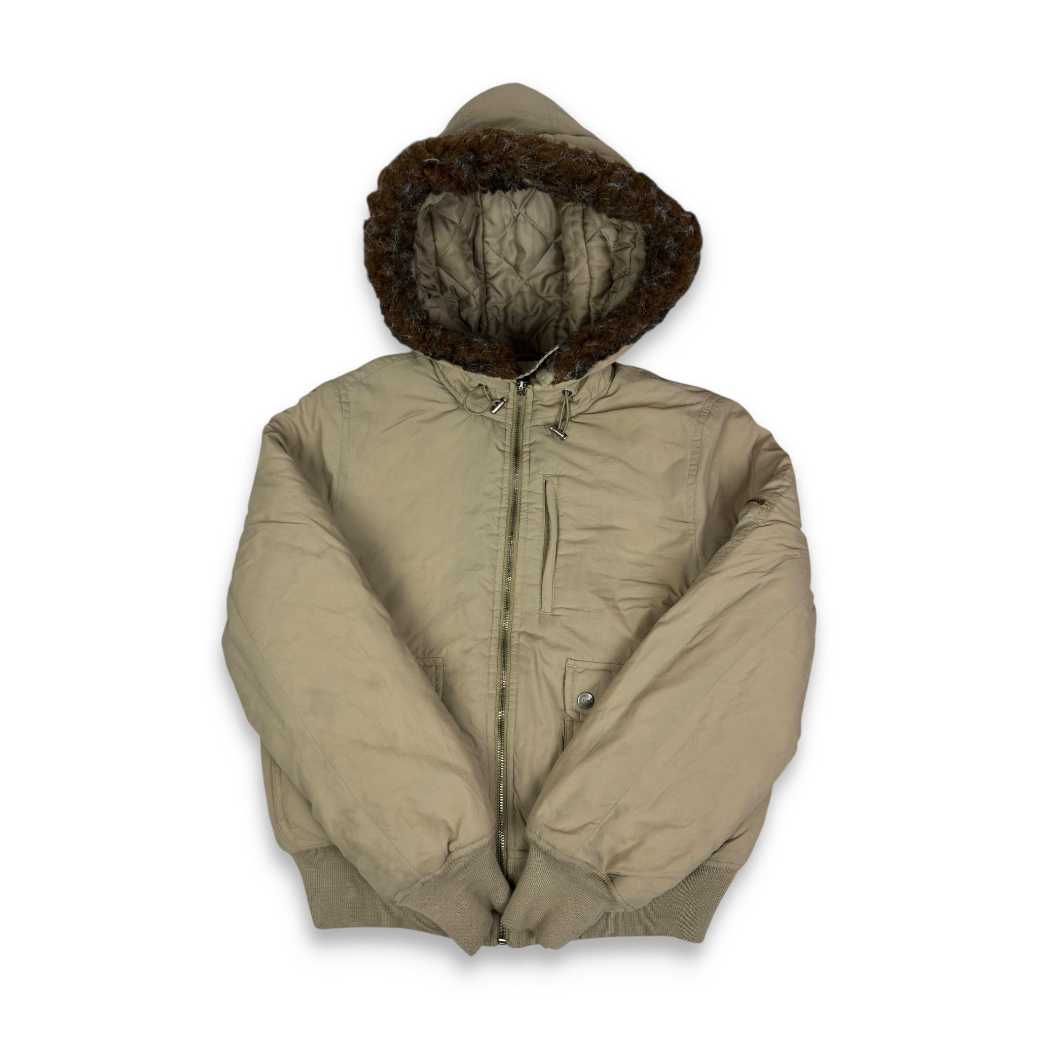 Ralph Lauren Ralph Lauren beige Long Sleeve Hooded Full Zip Jacket XS Size XS / US 0-2 / IT 36-38 - 2 Thumbnail