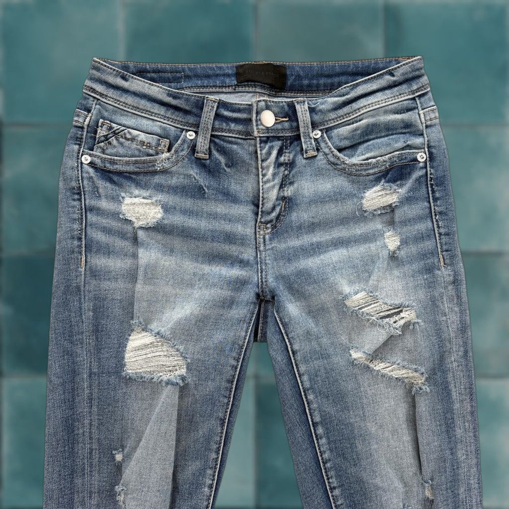 Buckle Black Buckle Black Jeans Womens 25 Blue Fit No 53 Ankle Skinny Distressed Grunge Rock Jeans Size 42" / US 20 - 1 Thumbnail