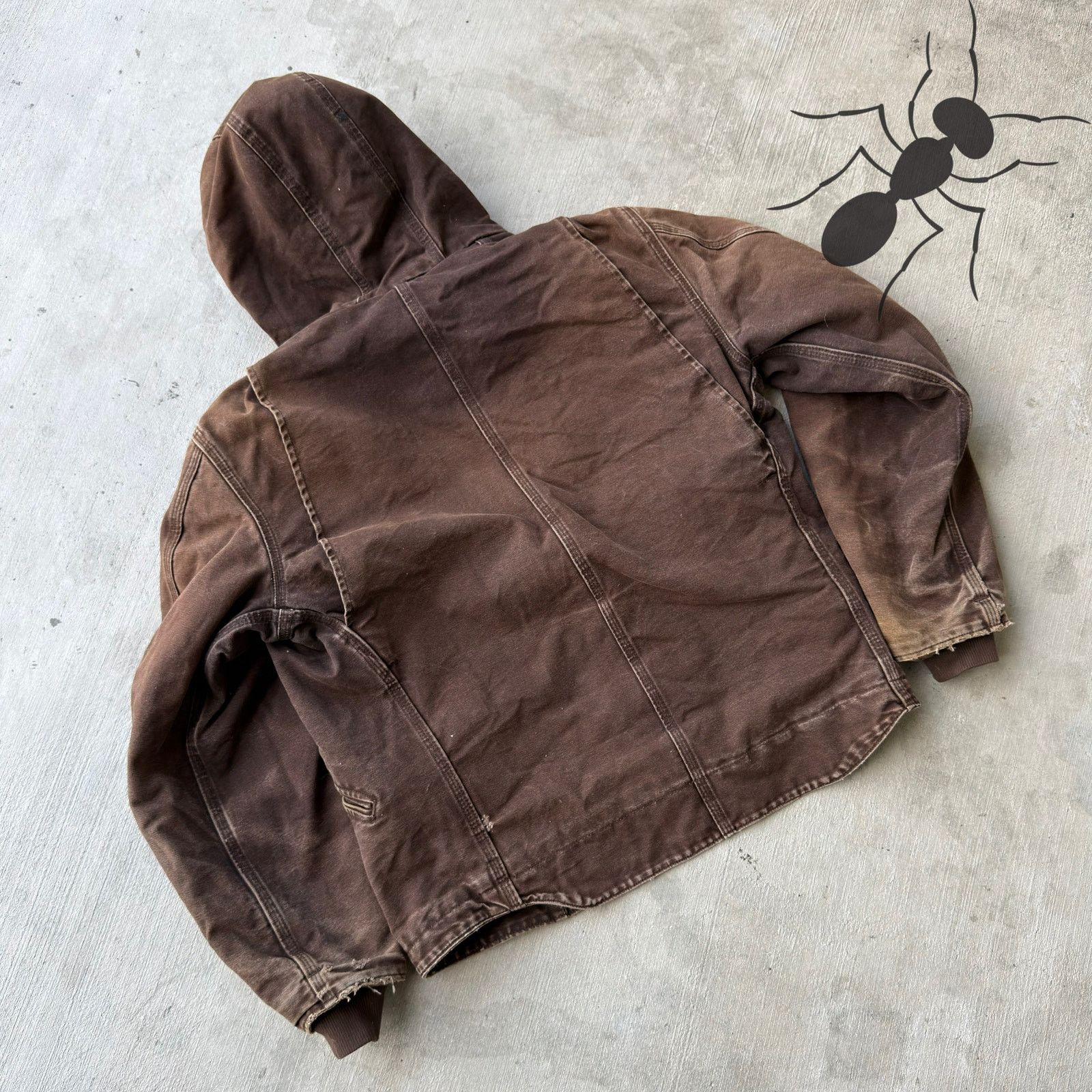 Carhartt × Vintage Vintage Y2K Carhartt J141 DKB BROKEN ZIP brown sierra jacket Size US M / EU 48-50 / 2 - 7 Thumbnail