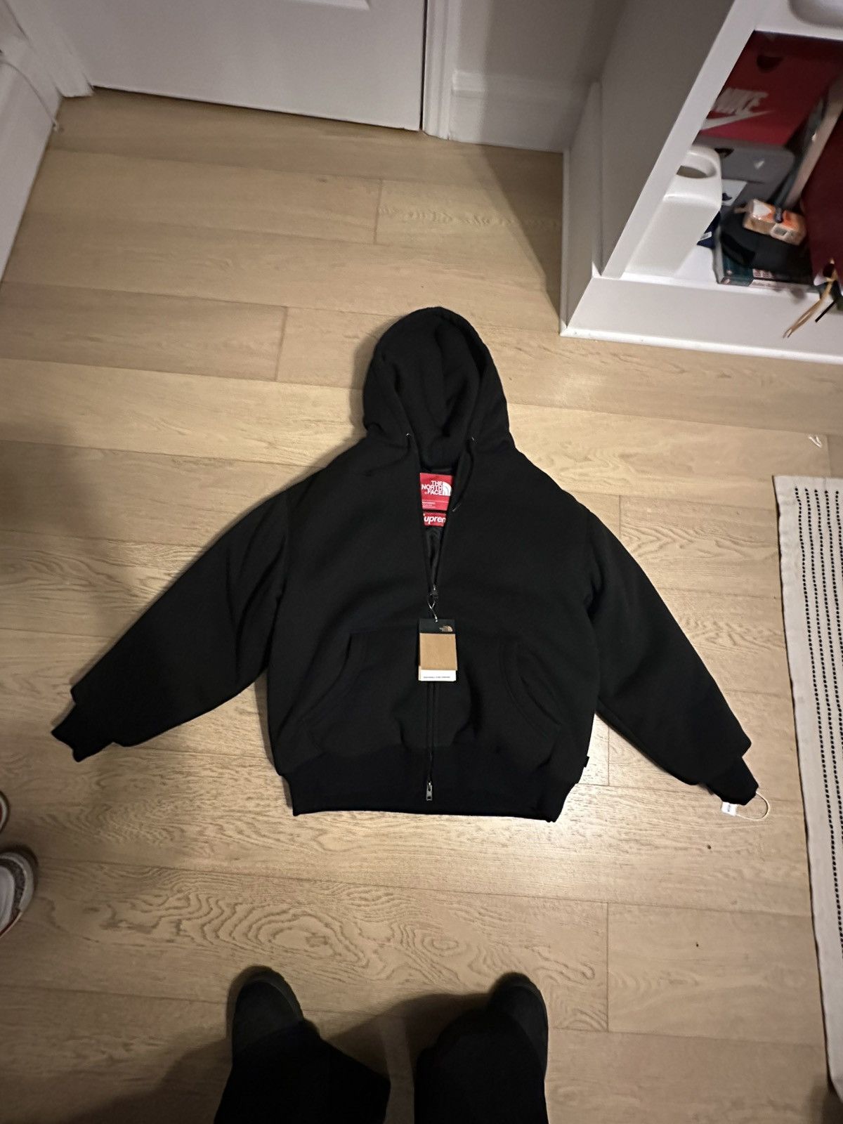 Supreme Supreme The North Face Down Filled Zip Up Hooded Sweatshirt |  Grailed