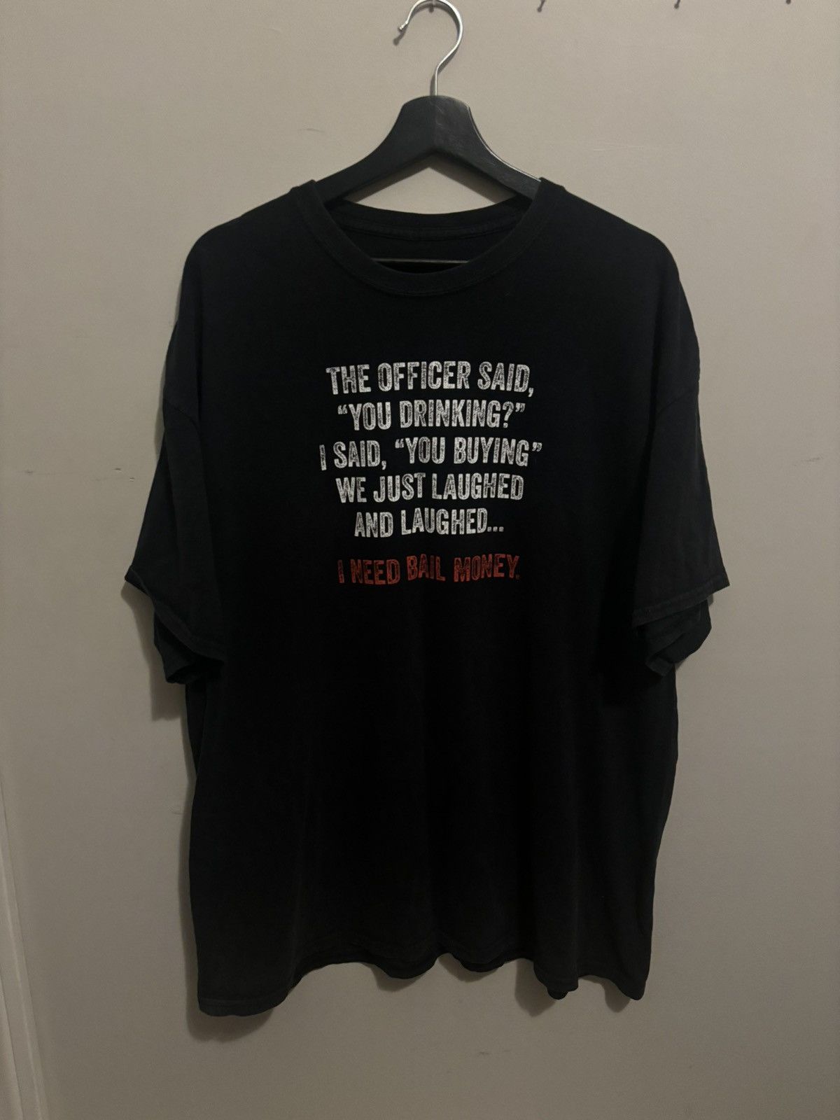 Vintage 90s Vintage Humor Drinking Graphic Tee Size US XXL / EU 58 / 5 - 1 Thumbnail
