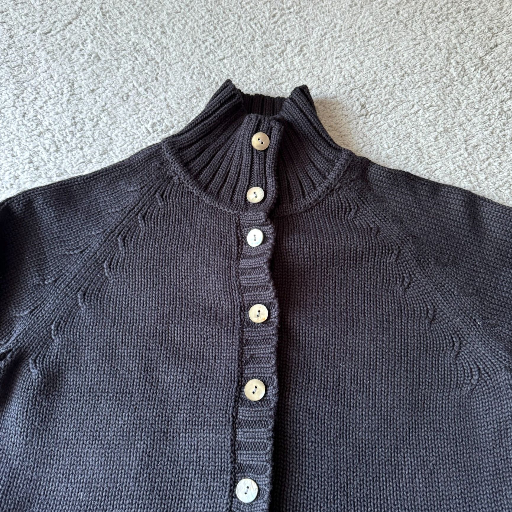 Lands' End VINTAGE Lands' End Sweater Cardigan Womens Medium 10-12 Black Japan Classic Retro Size M / US 6-8 / IT 42-44 - 2 Thumbnail