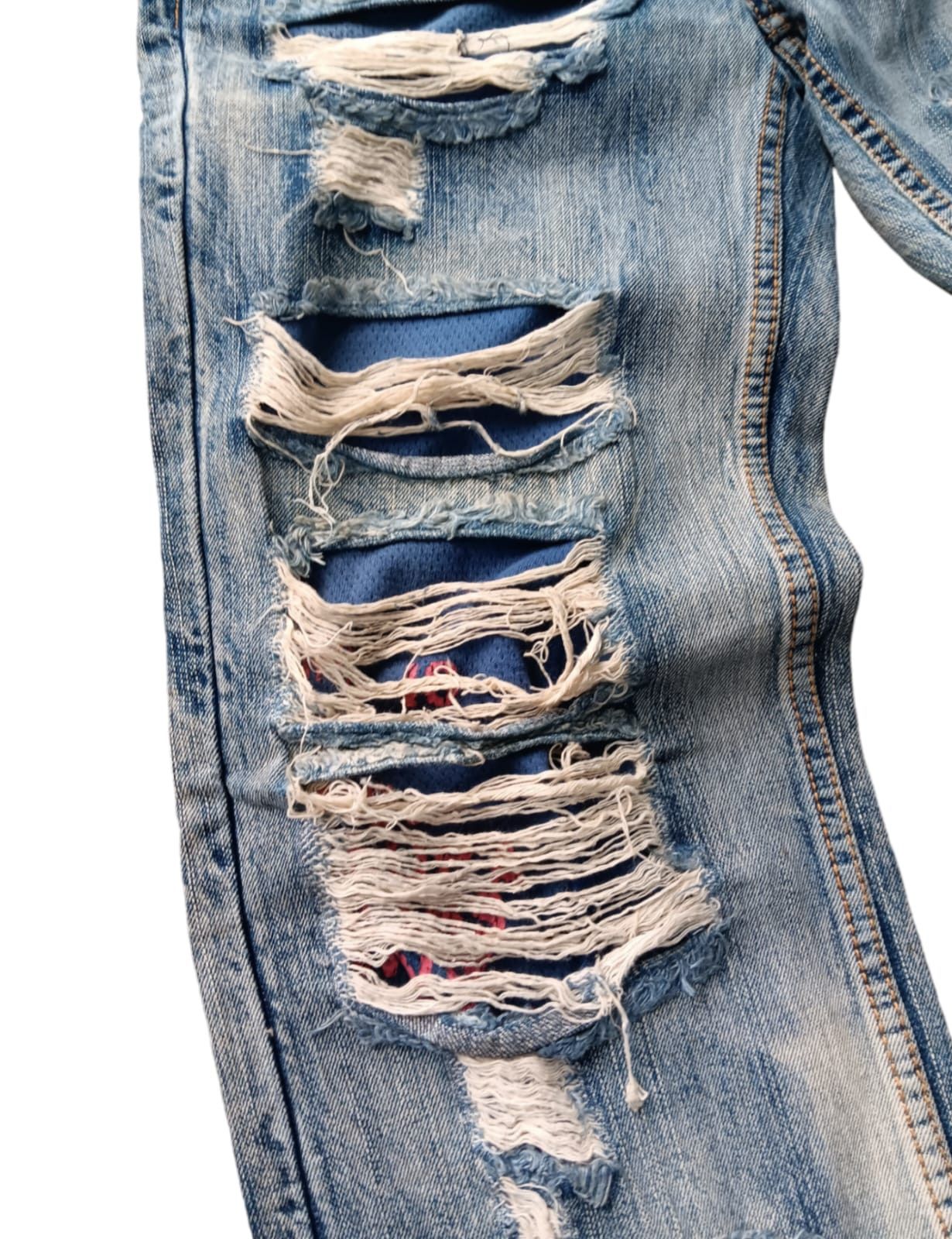 If Six Was Nine Double layered Tough jeans Smith distressed vintage jeans Size US 32 / EU 48 - 4 Thumbnail