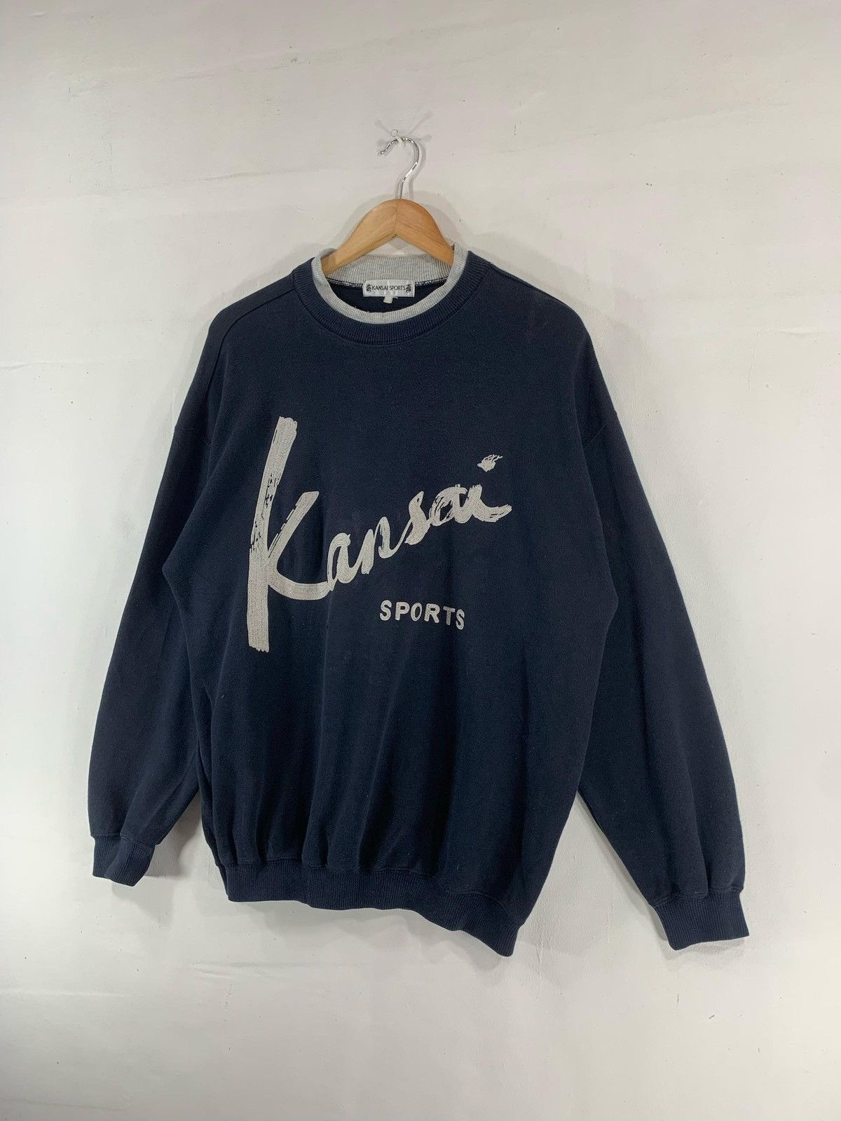 Japanese Brand × Kansai Yamamoto × Vintage Vintage Kansai Yamamoto Sweatshirt Big Logo Spellout Size US XL / EU 56 / 4 - 7 Thumbnail