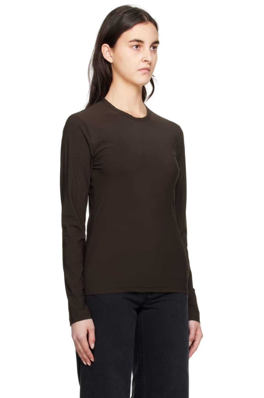 Maison Margiela !DS! SS23 Maison Margiela Printed Logo Chocolate Long Sleeve Size L / US 10 / IT 46 - 4 Thumbnail