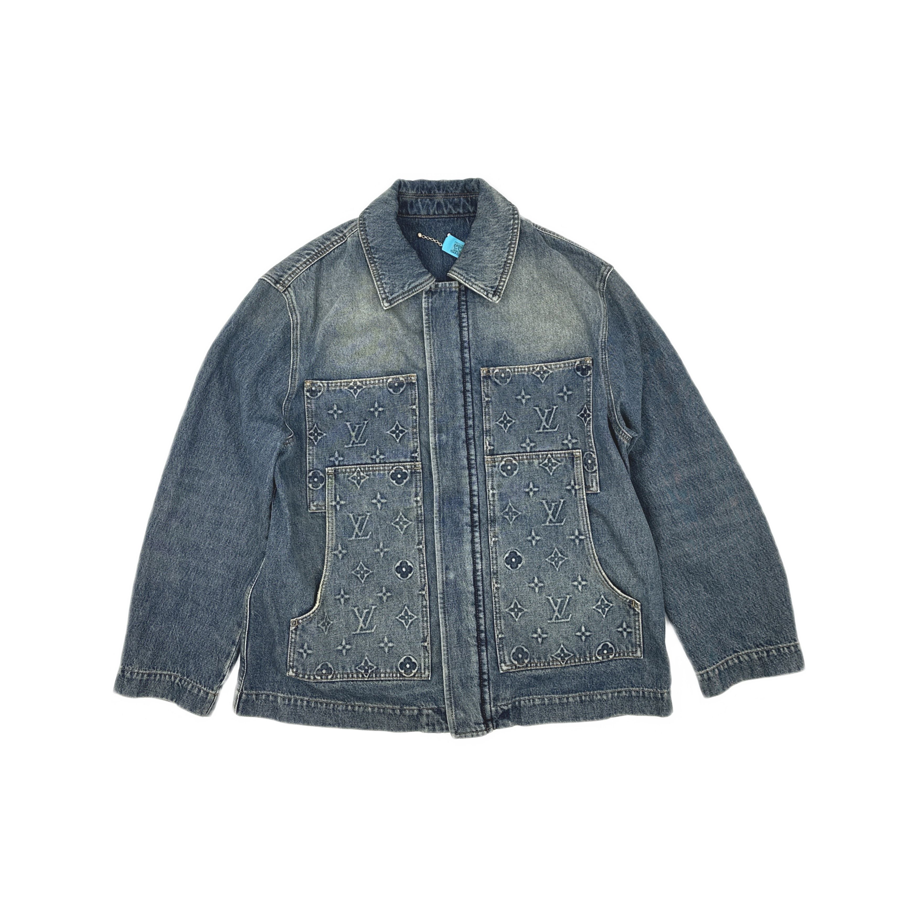 Louis Vuitton Louis Vuitton Monogram Denim Jacket Size L Size US L / EU 52-54 / 3 - 1 Thumbnail