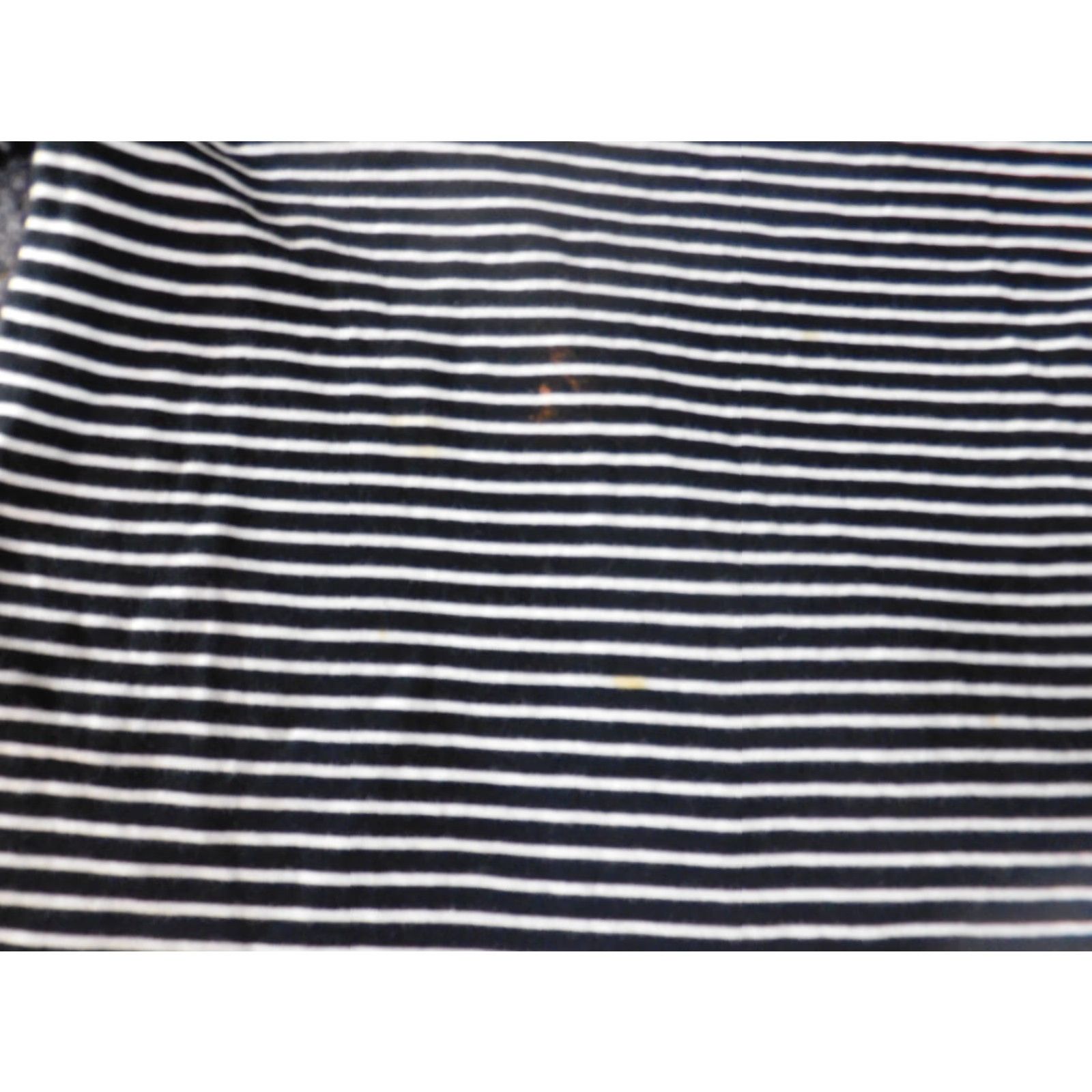 Ralph Lauren Lauren Ralph Lauren top Blouse long sleeve zip Crew neck cotton Black striped Women L Size L / US 10 / IT 46 - 4 Thumbnail