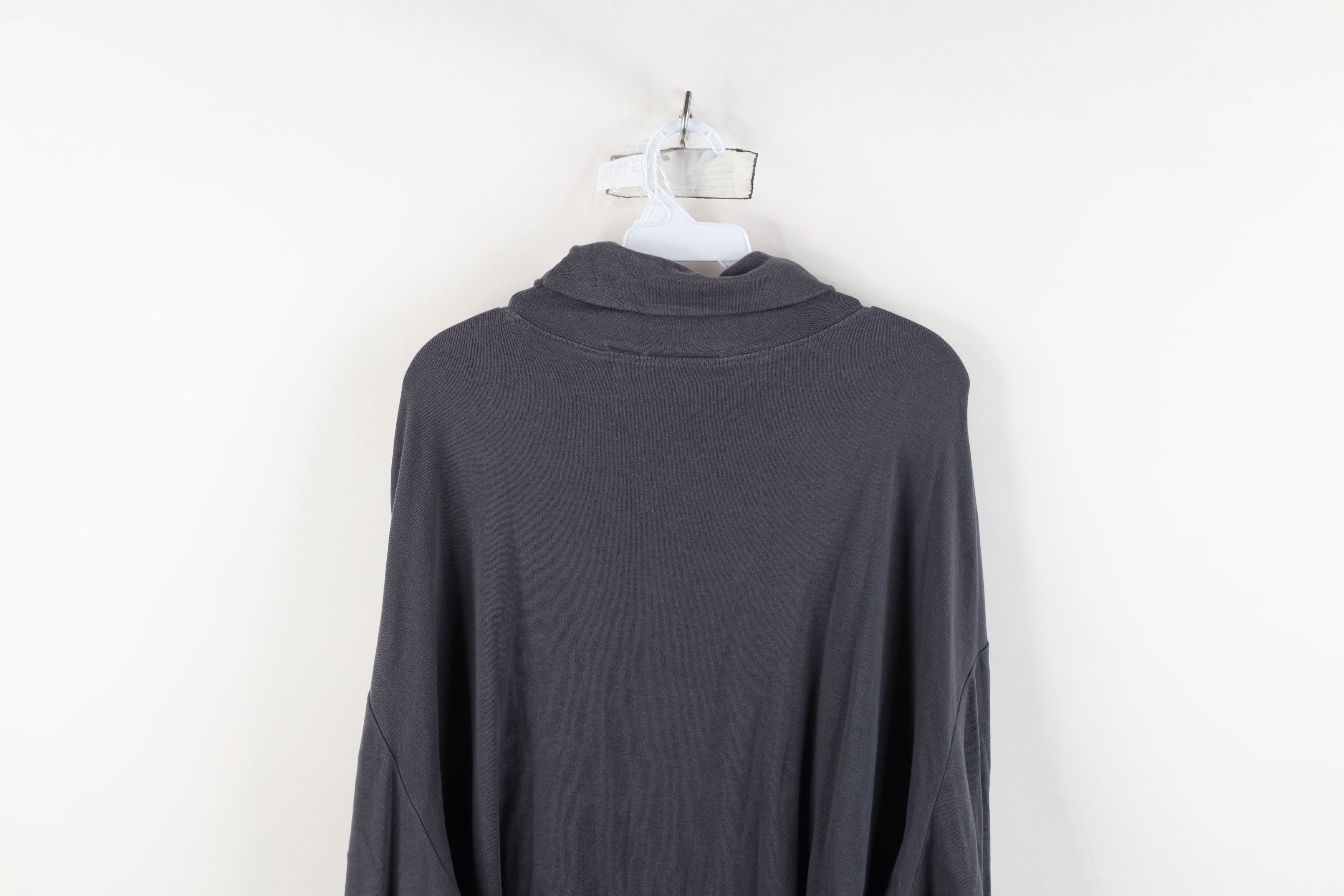 Vintage Vintage 90s Streetwear Long Sleeve Turtleneck T-Shirt Gray Size US XXL / EU 58 / 5 - 10 Thumbnail