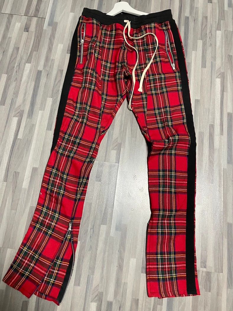 Fear of God Fear of God Red plaid cropped pants Size US 32 / EU 48 - 1 Thumbnail
