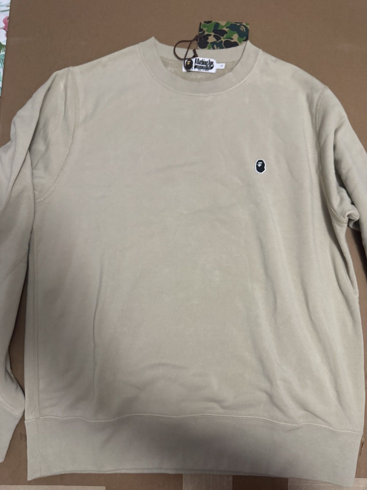 Bape BAPE Logo Crewneck Size US L / EU 52-54 / 3 - 1 Thumbnail