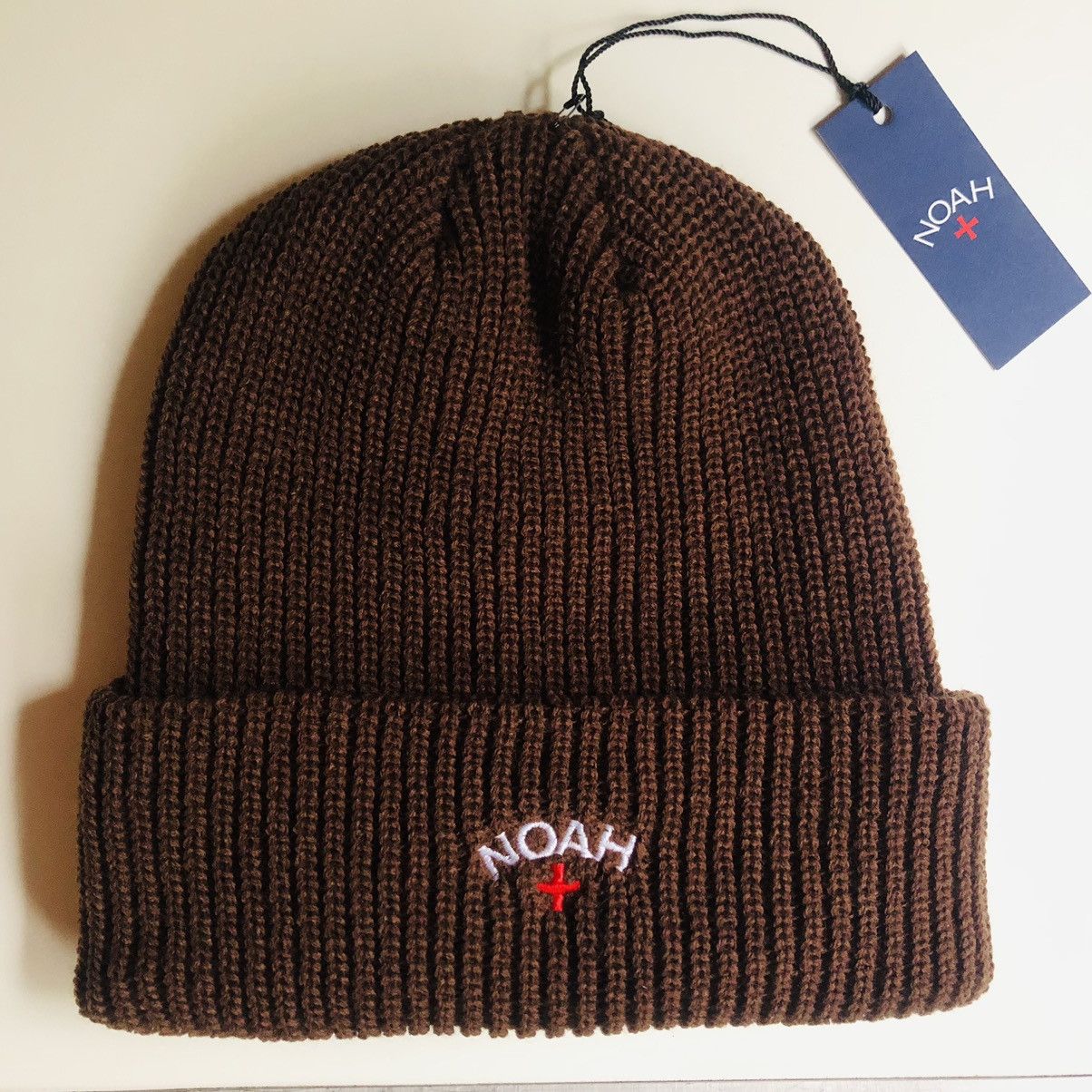 Noah Noah Core Logo Beanie Mahogany Size ONE SIZE - 1 Thumbnail