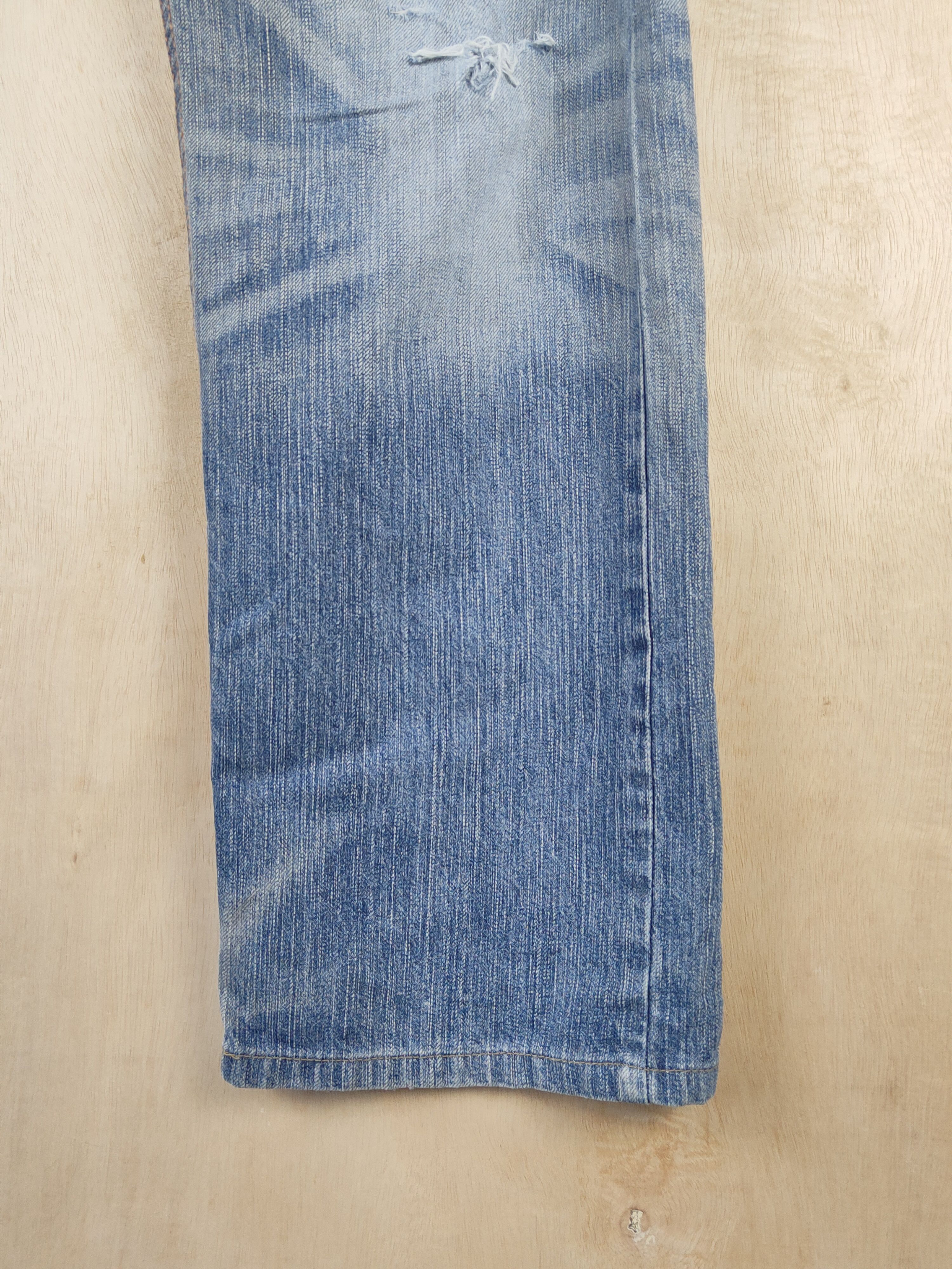 Edwin Edwin Blue vintage Distressed Ripped Jeans #S2477 Size US 32 / EU 48 - 6 Thumbnail