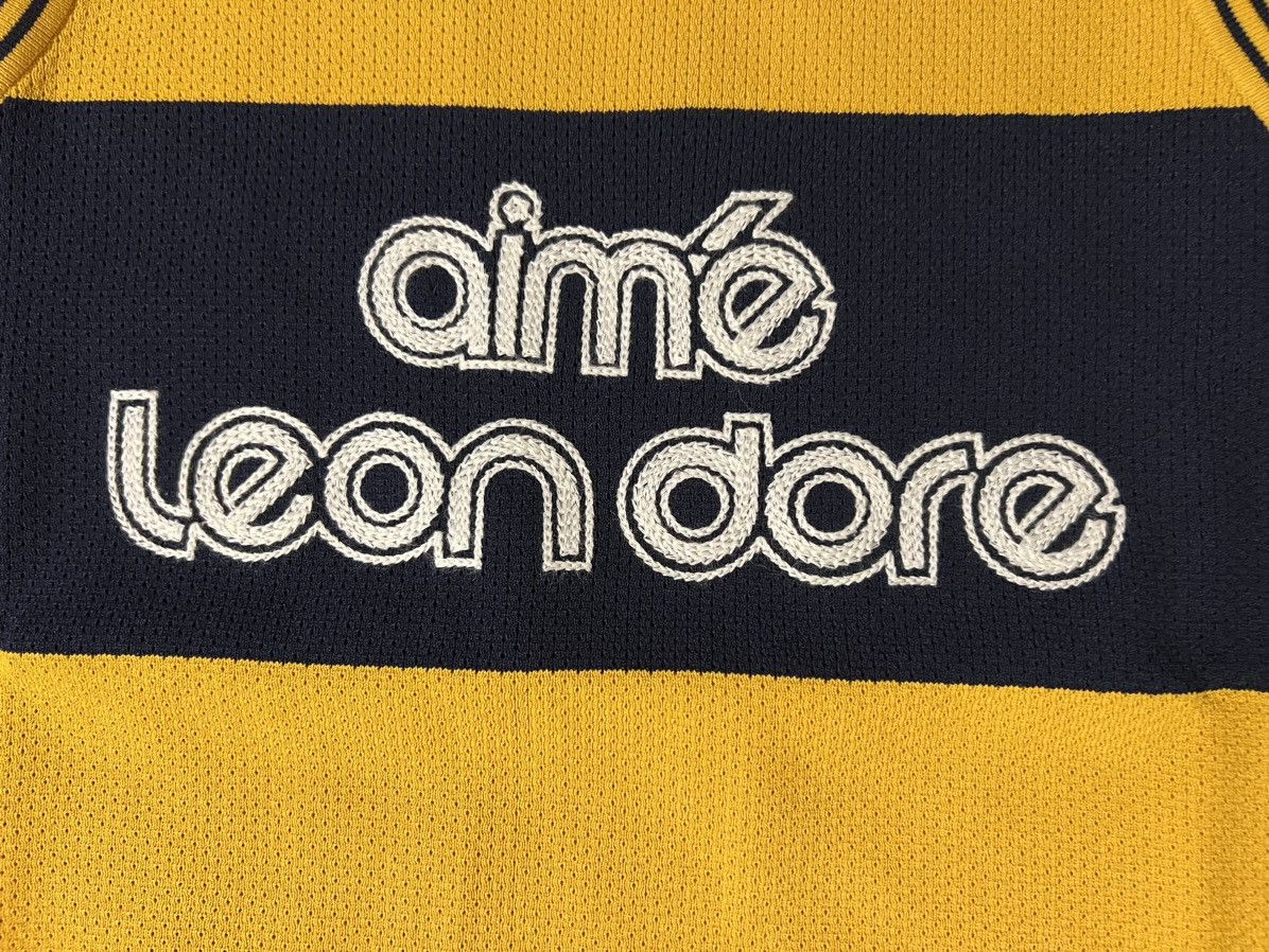 Aime Leon Dore Aime Leon Dore ALD Knit Basketball Jersey Sweater Yellow Size US XL / EU 56 / 4 - 2 Thumbnail
