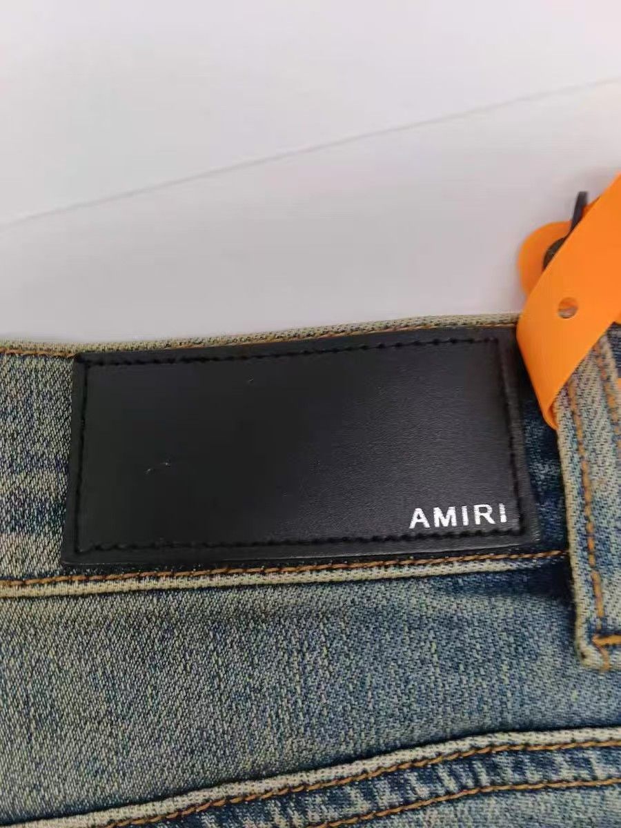 Amiri Amiri Size 32 Blue cattle jeans with holes in their knees Size US 32 / EU 48 - 12 Thumbnail