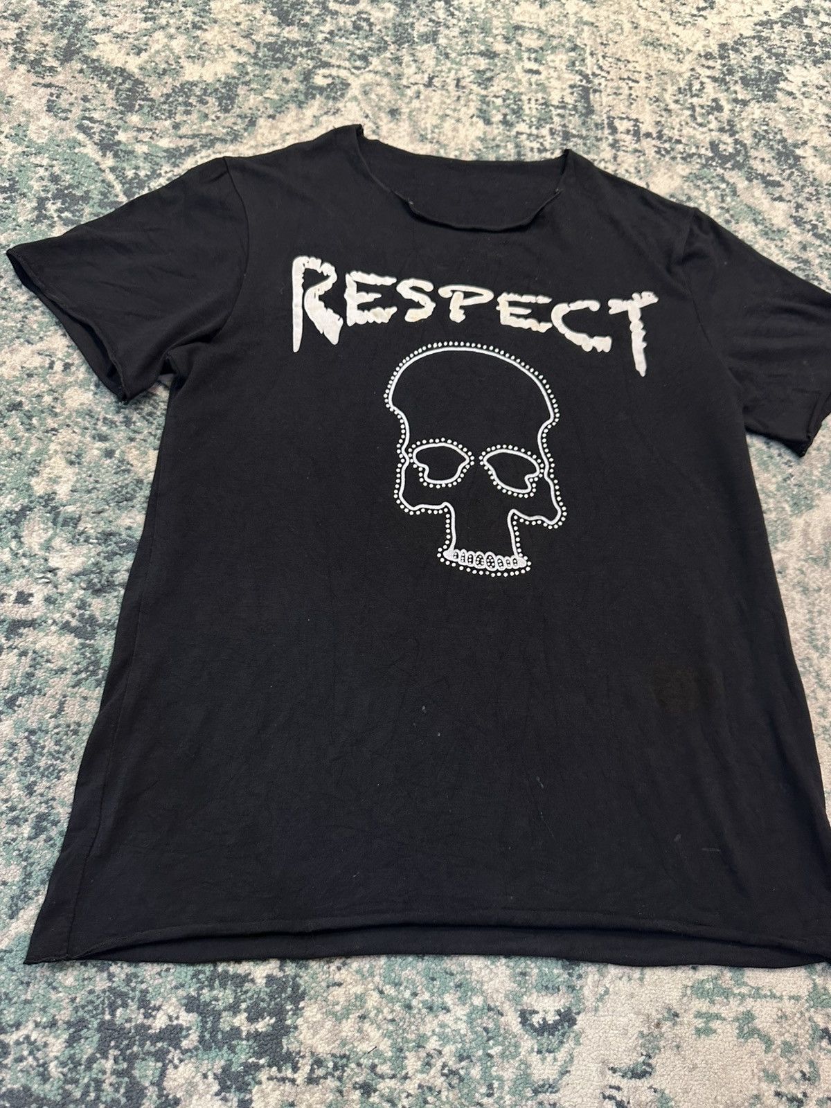 Lucien Pellat-Finet Lucien Pellat-Finet “Respect” Skull T-Shirt Size US S / EU 44-46 / 1 - 3 Thumbnail
