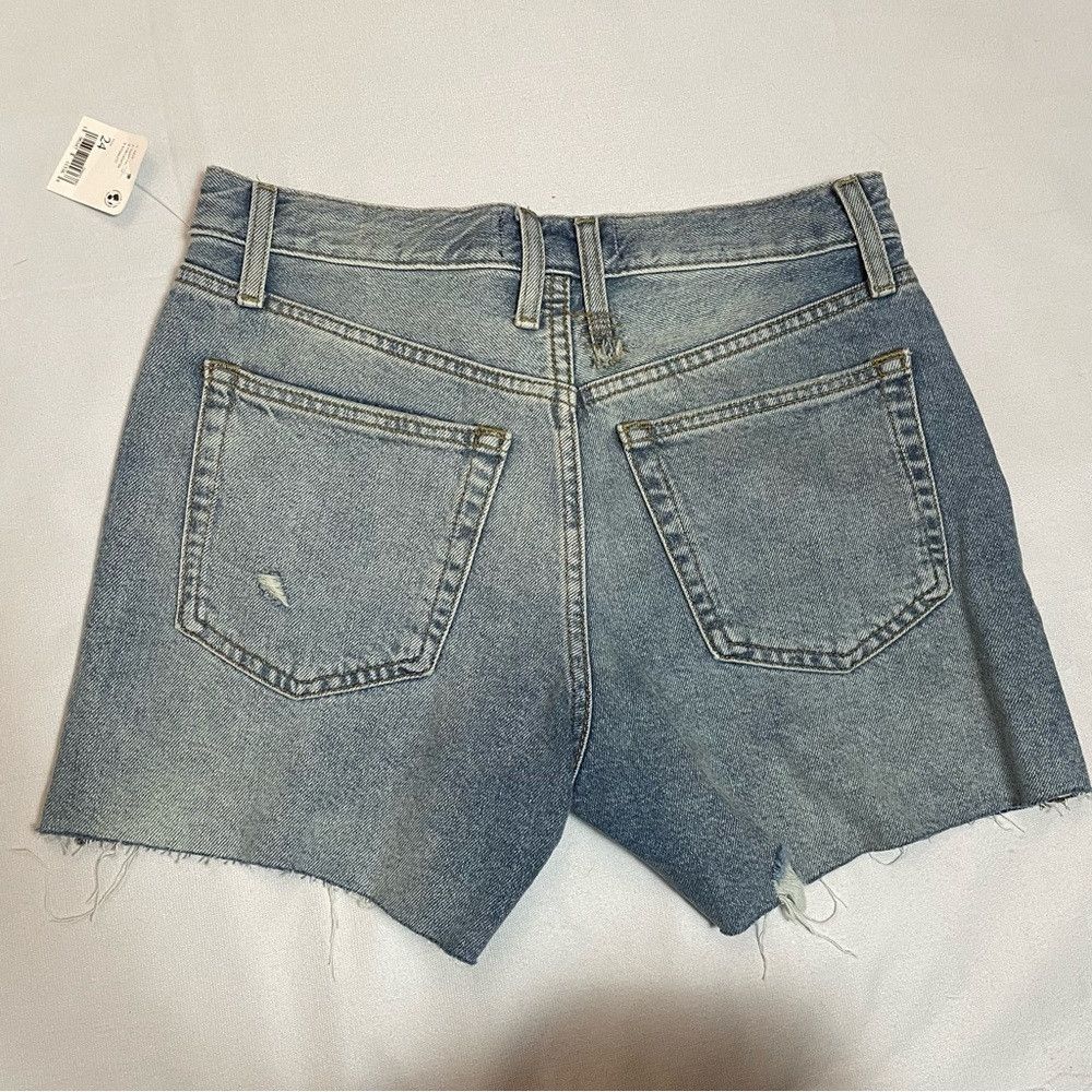 Free People NWT New Free People Makai Cutoff Denim Loose Cannon Blue Sh Size 24" / US 00 / IT 34 - 9 Thumbnail