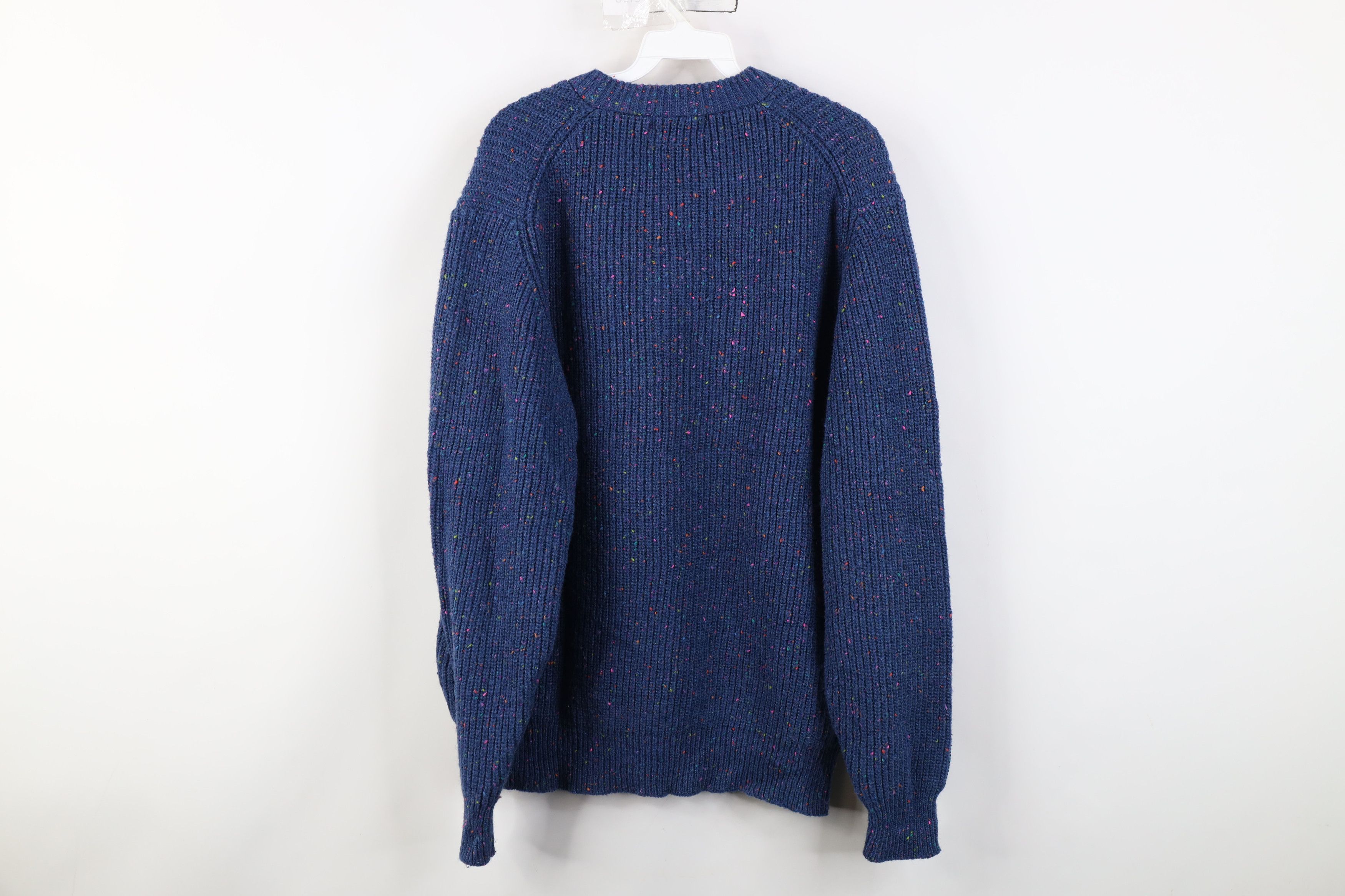 Vintage Vintage 90s Streetwear Wool Blend Ribbed Knit Henley Sweater Size US XL / EU 56 / 4 - 8 Thumbnail