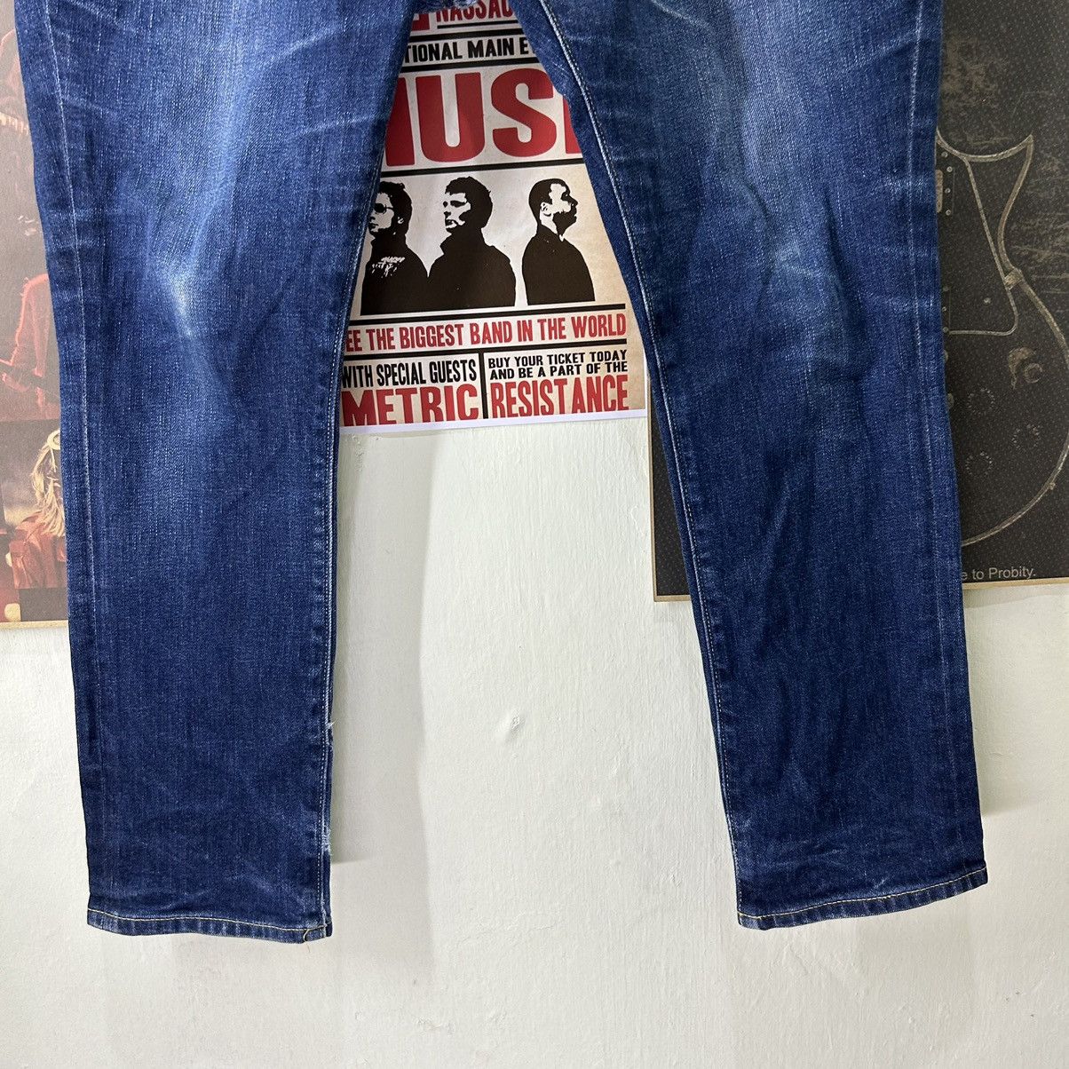 Ben Davis Vintage Ben Davis Skinny Distressed Denim Size US 36 / EU 52 - 4 Thumbnail