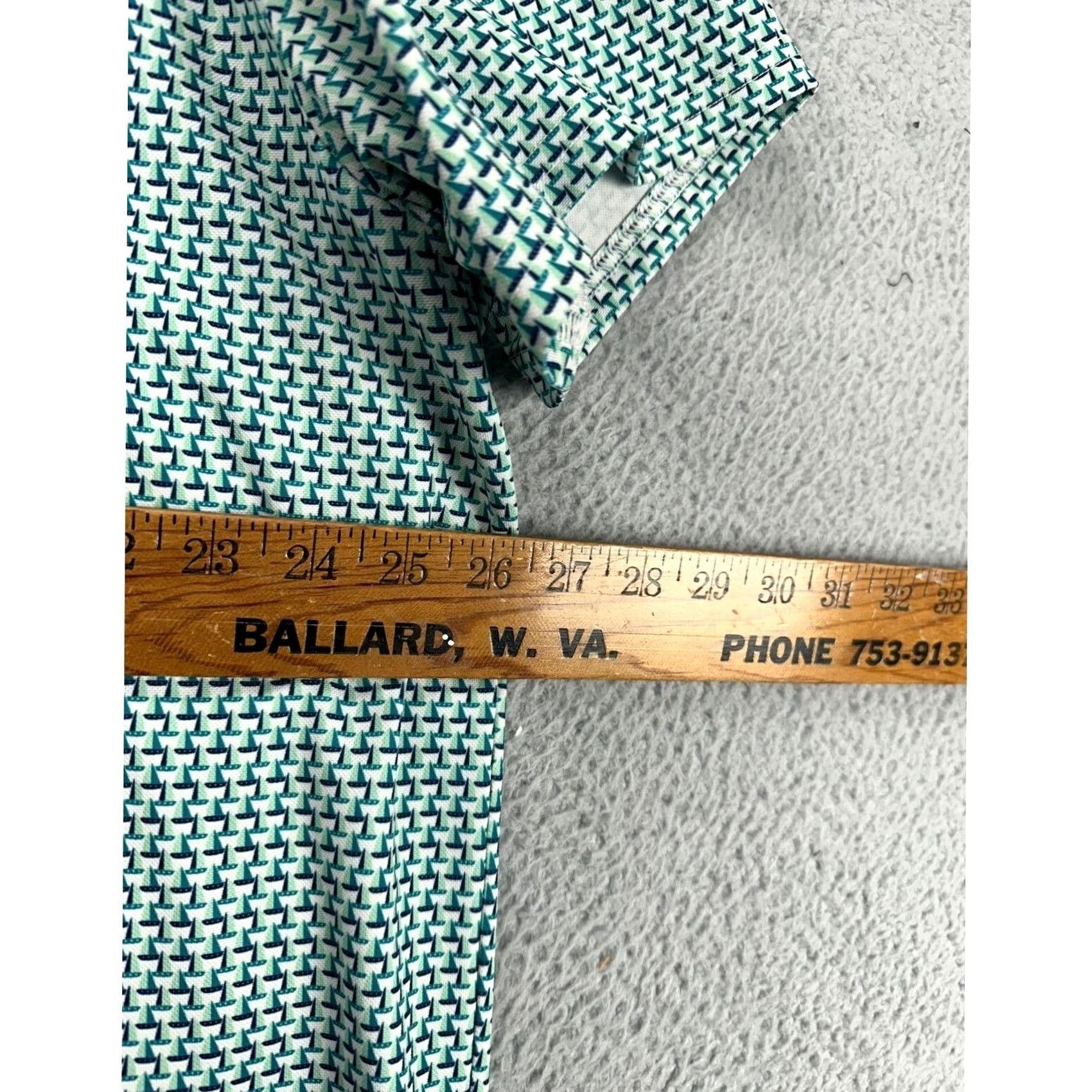 Bonobos VINTAGE Bonobos Golf Shirt Mens 2XL Green Shell Boat Print Polo Rugby Short Sleeve Casual Athletic Size US XXL / EU 58 / 5 - 7 Thumbnail