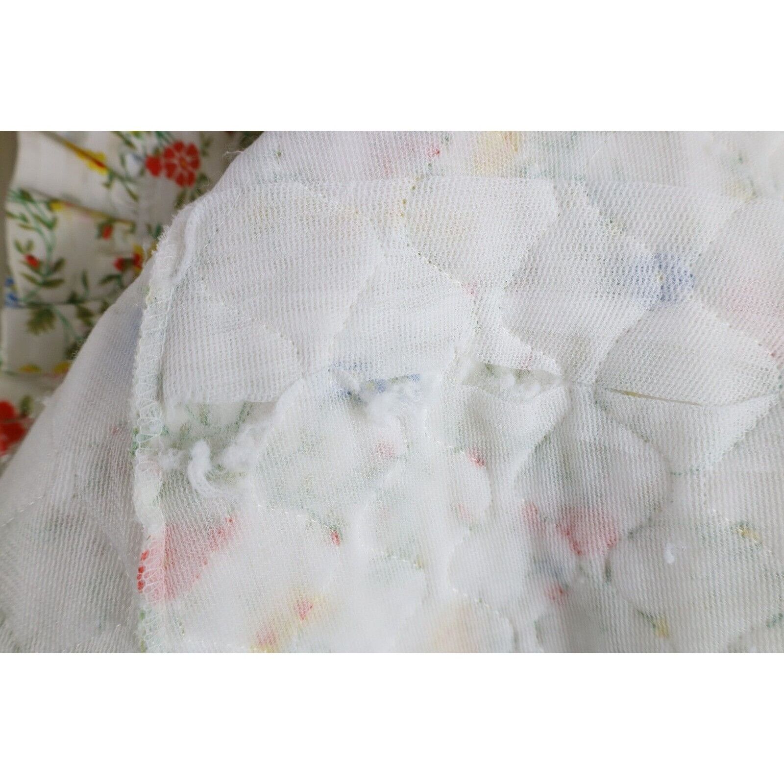Vintage Vintage 90s Country Primitive Prairie Quilted Flower Robe Size ONE SIZE - 15 Thumbnail