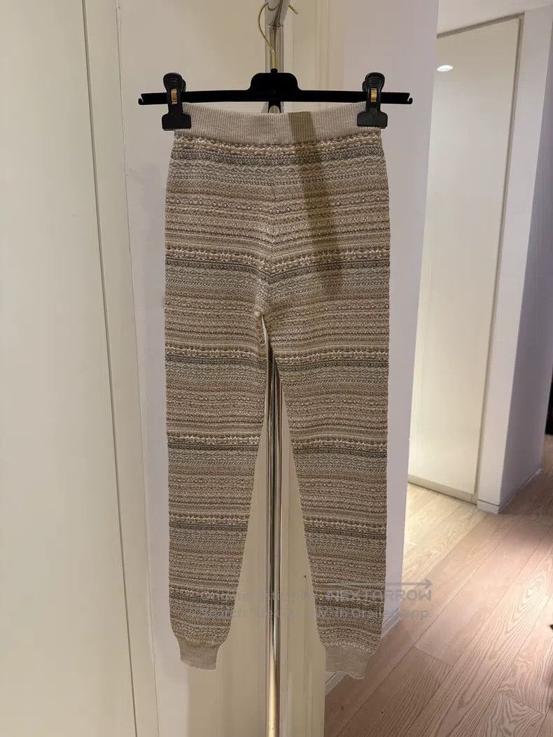 Loro Piana Loro Piana size XS Jacquard Knit Tights, Slim Fit, Underwea Size 22" - 2 Thumbnail