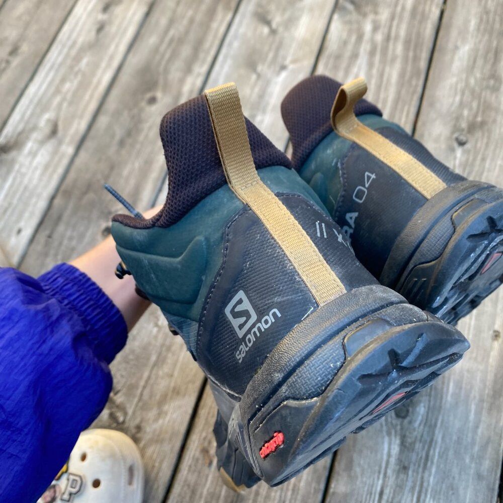 Salomon Salomon X Ultra 4 Mid Gore-Tex Hiking Boots Black Green Siz Size US 11.5 / EU 44-45 - 9 Thumbnail