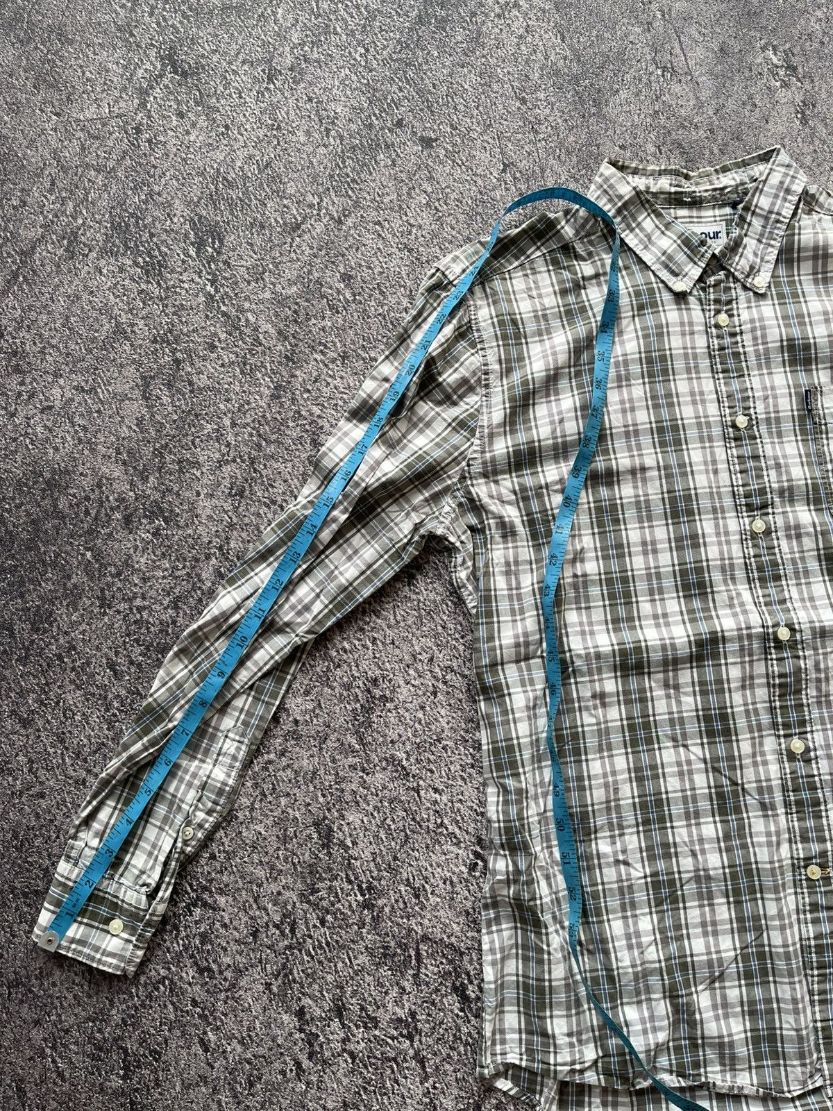 Japanese Brand BARBOUR PLAID LONG SHIRT Size US L / EU 52-54 / 3 - 9 Thumbnail