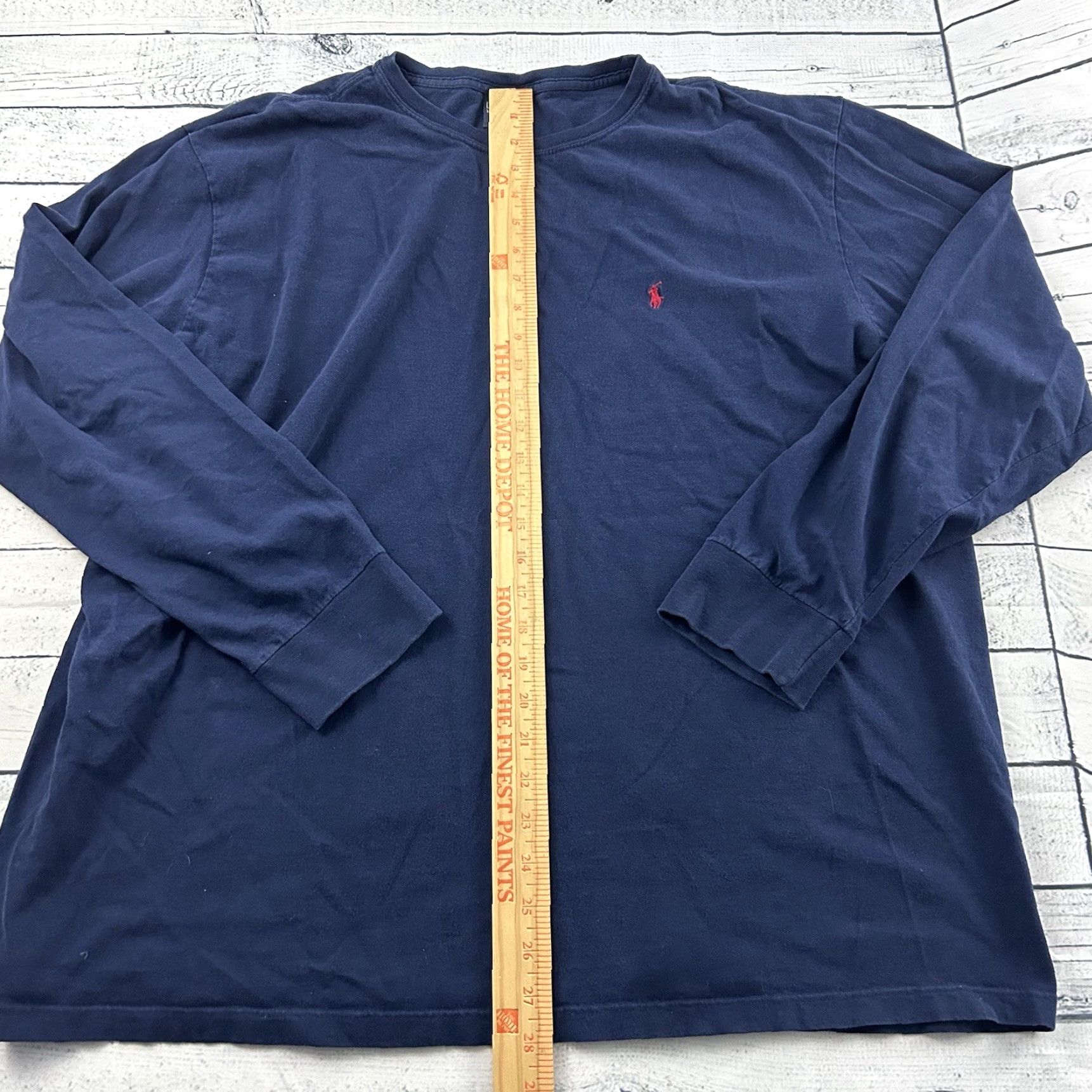 Ralph Lauren Y2K Polo Ralph Lauren Long Sleeve T Shirt Men's XXL Solid Blue Size US XXL / EU 58 / 5 - 4 Thumbnail