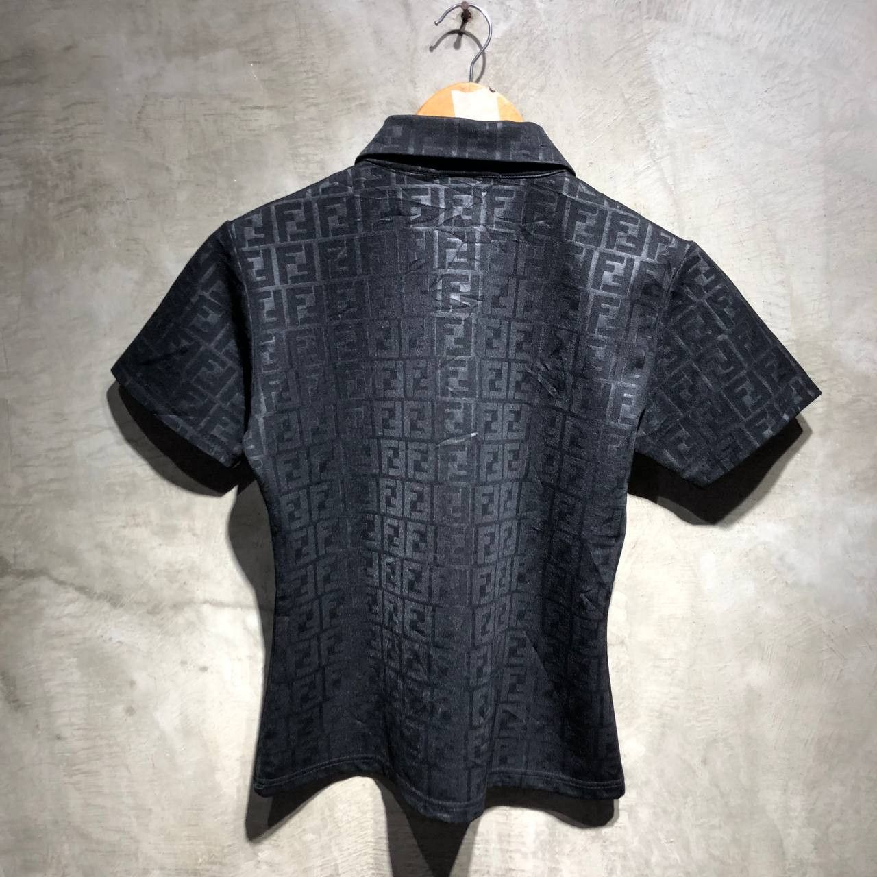 Fendi Fendi Zucca Monogram Half Button short sleeve polo Size XS / US 0-2 / IT 36-38 - 2 Thumbnail