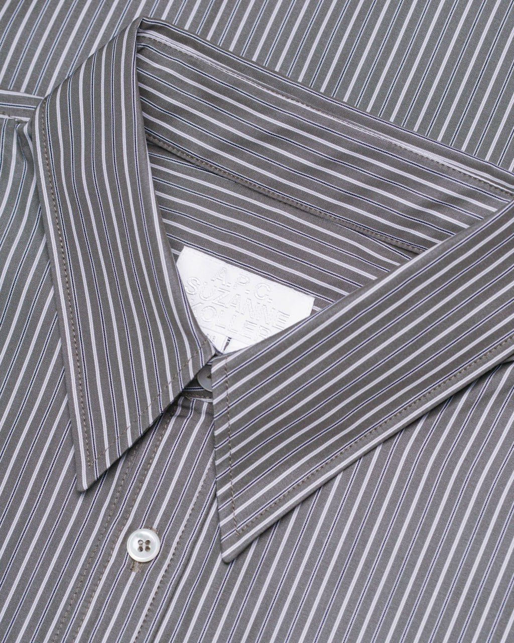 A.P.C. A.P.C. × Suzanne Koller - Collaboration striped cotton shirt Size US M / EU 48-50 / 2 - 1 Thumbnail