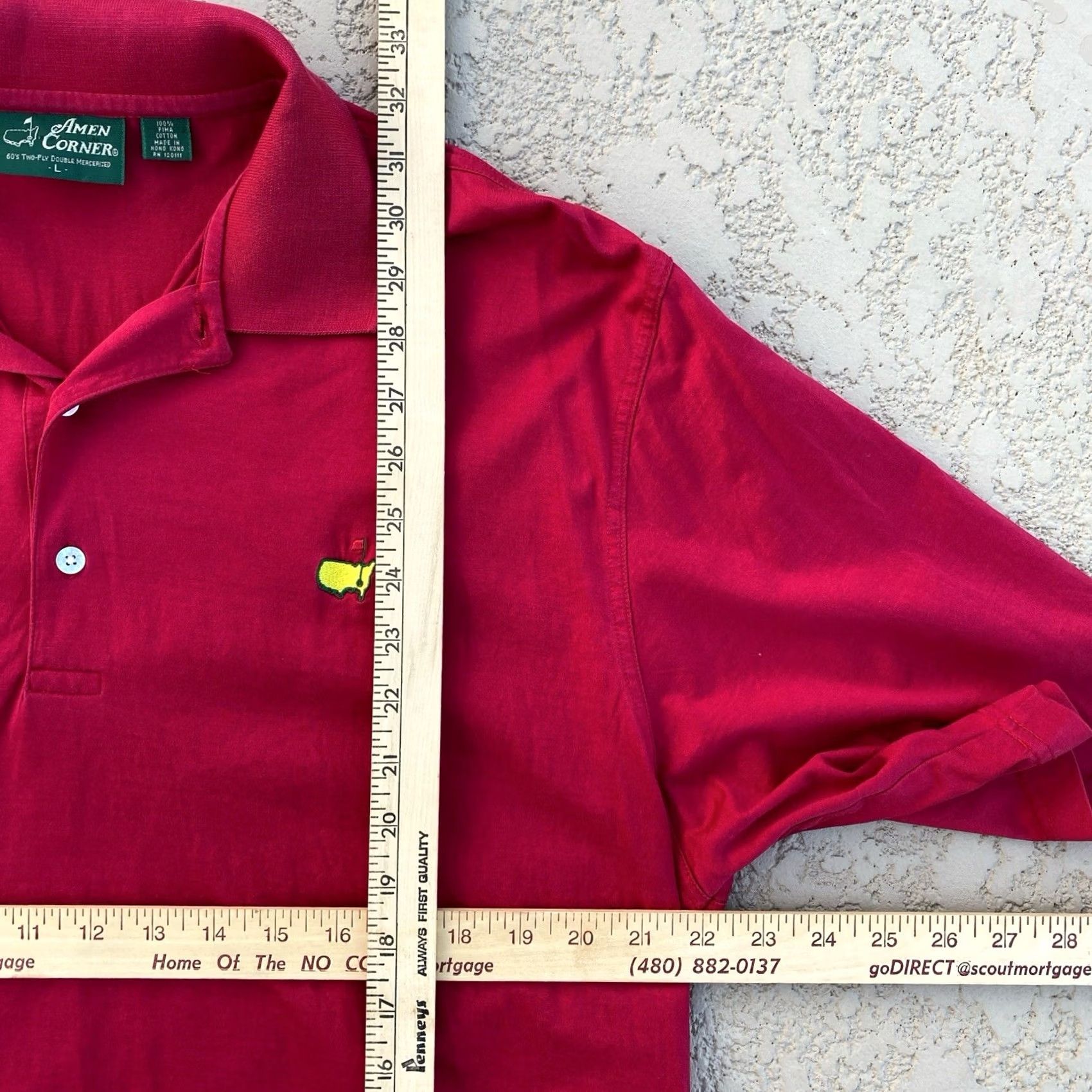 Vintage Masters Collection polo Shirt Large Red Amen Corner Men Size US L / EU 52-54 / 3 - 4 Thumbnail