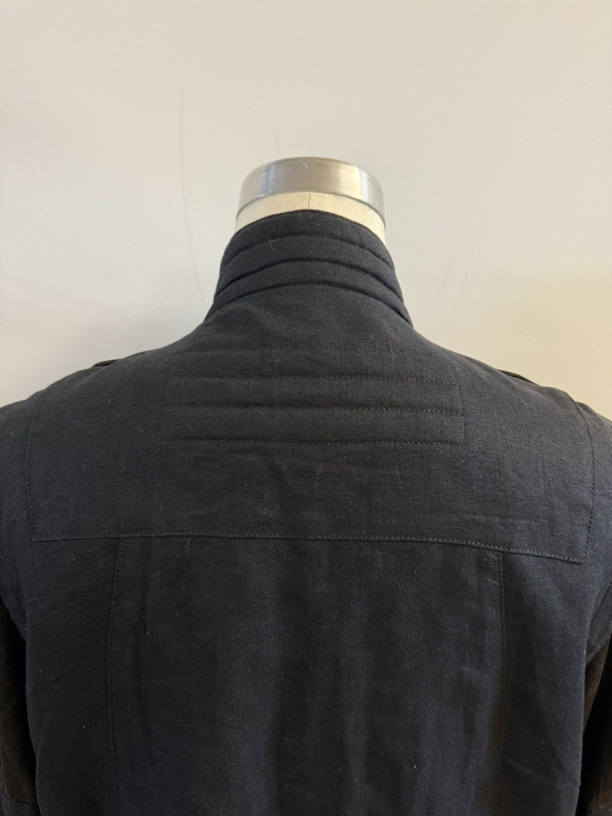 Japanese Brand Hiro Sawatari Linen Moto Bomber Jacket — Made in Japan Size US L / EU 52-54 / 3 - 9 Thumbnail