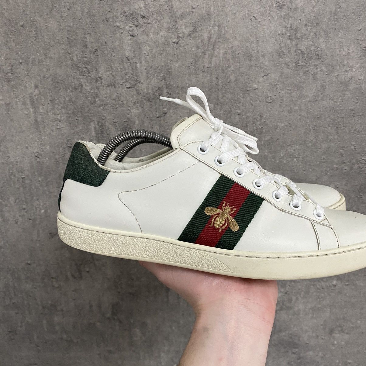 Gucci Gucci Ace Bee Embroidered Sneakers Size US 7.5 / EU 40-41 - 4 Thumbnail