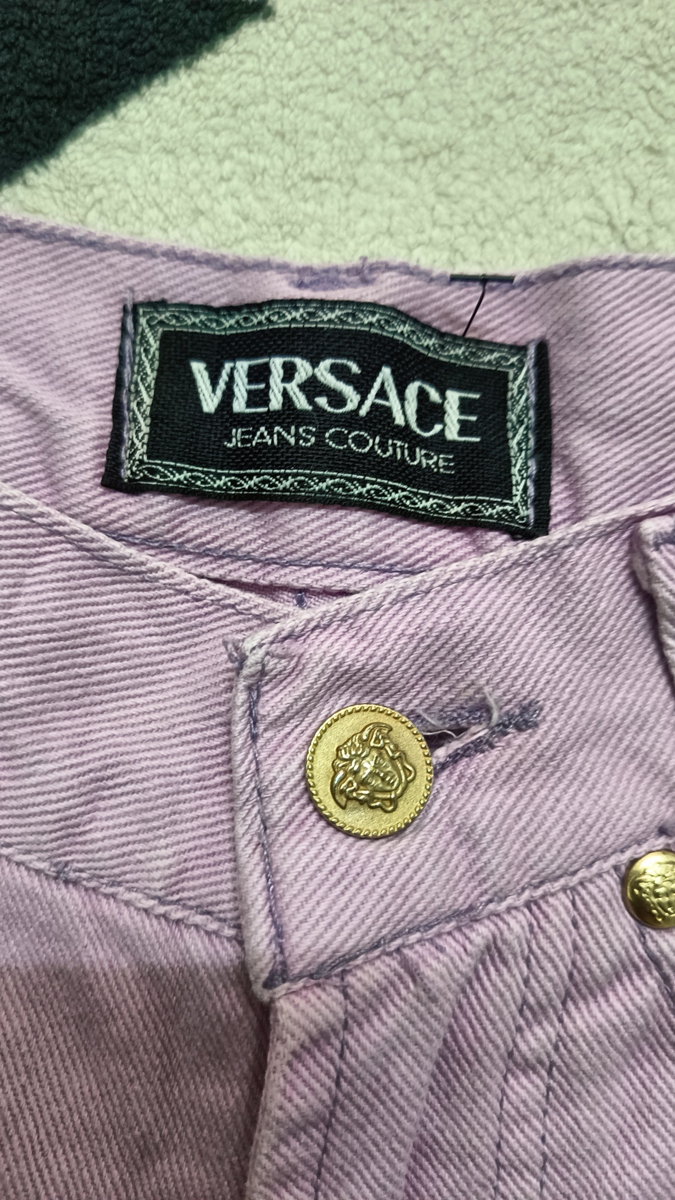 Versace 🔥🔥Rare Vintage 90s Versace Purple Jeans Size 28" / US 6 / IT 42 - 4 Thumbnail