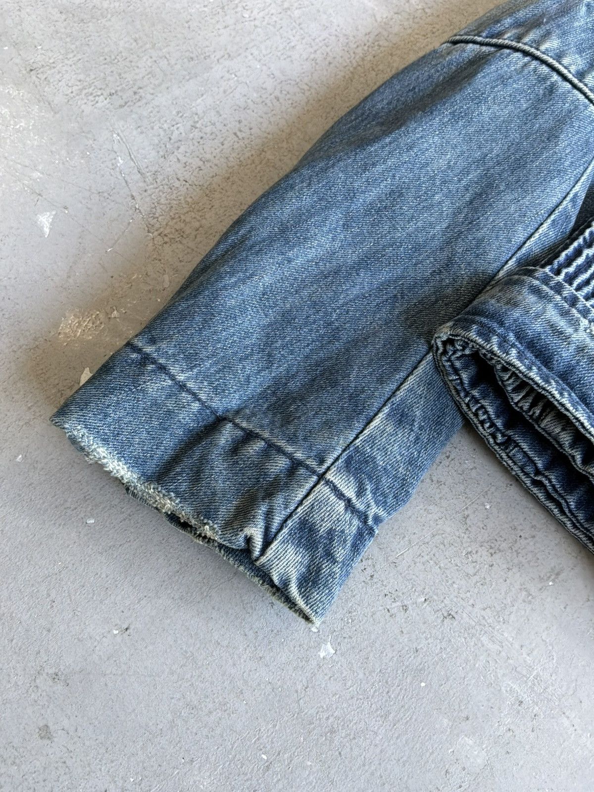 Balmain 2010s Pierre Balmain - Distressed Denim Biker Jacket Size US M / EU 48-50 / 2 - 9 Thumbnail