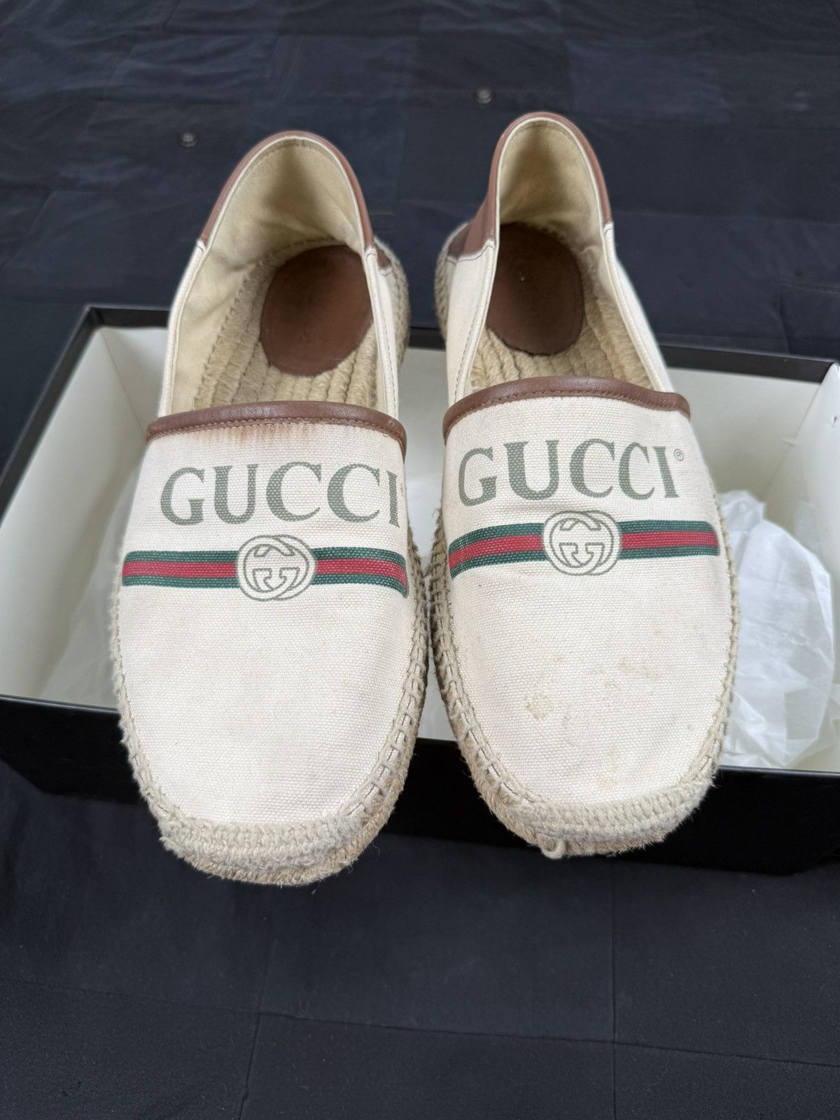Gucci Logo Print Espadrille Size US 8 / EU 41 - 2 Thumbnail