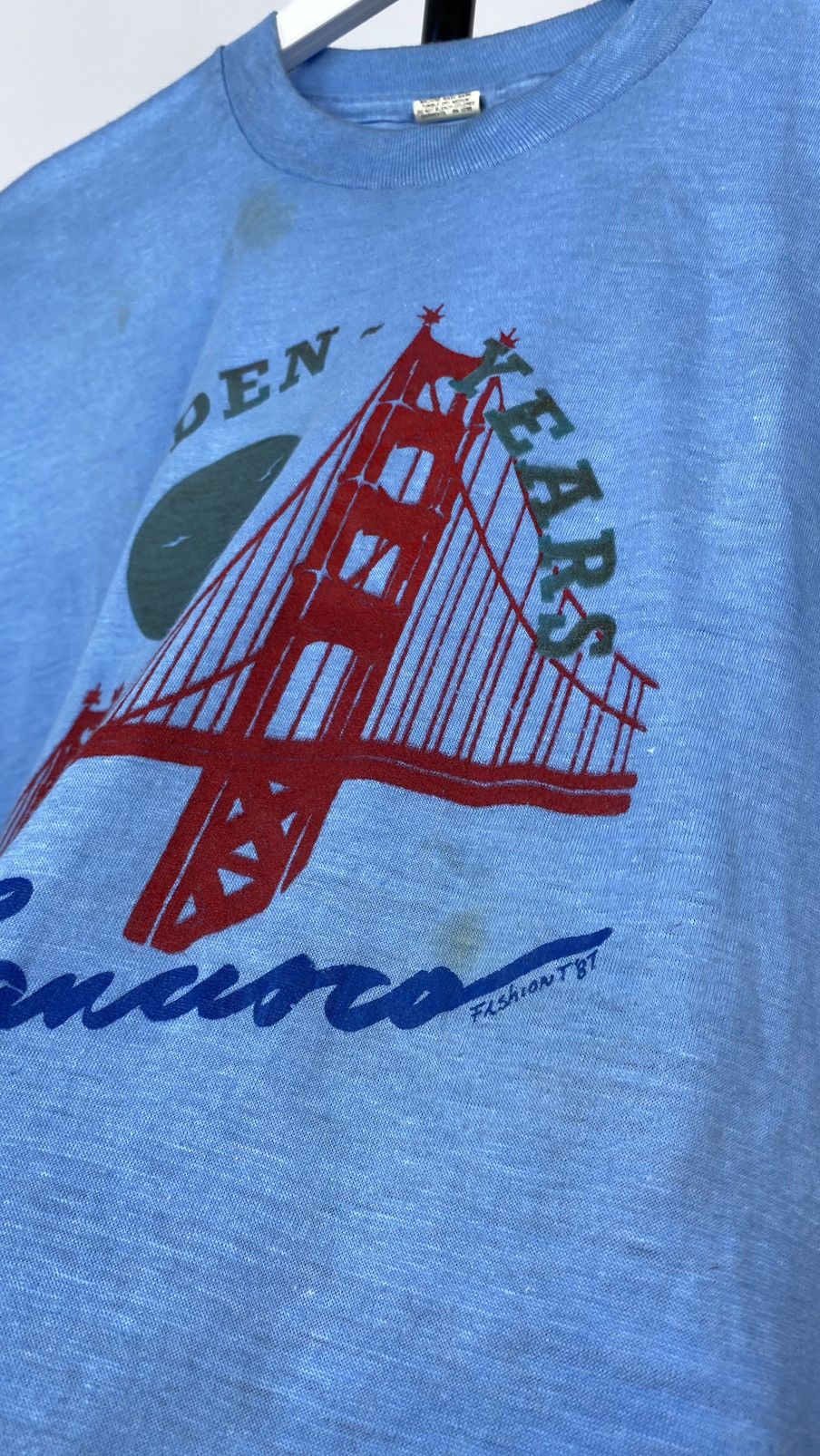 Vintage Crazy Vntg 1987s USA 50 Golden Years San Francisco t-shirt Size US L / EU 52-54 / 3 - 9 Thumbnail