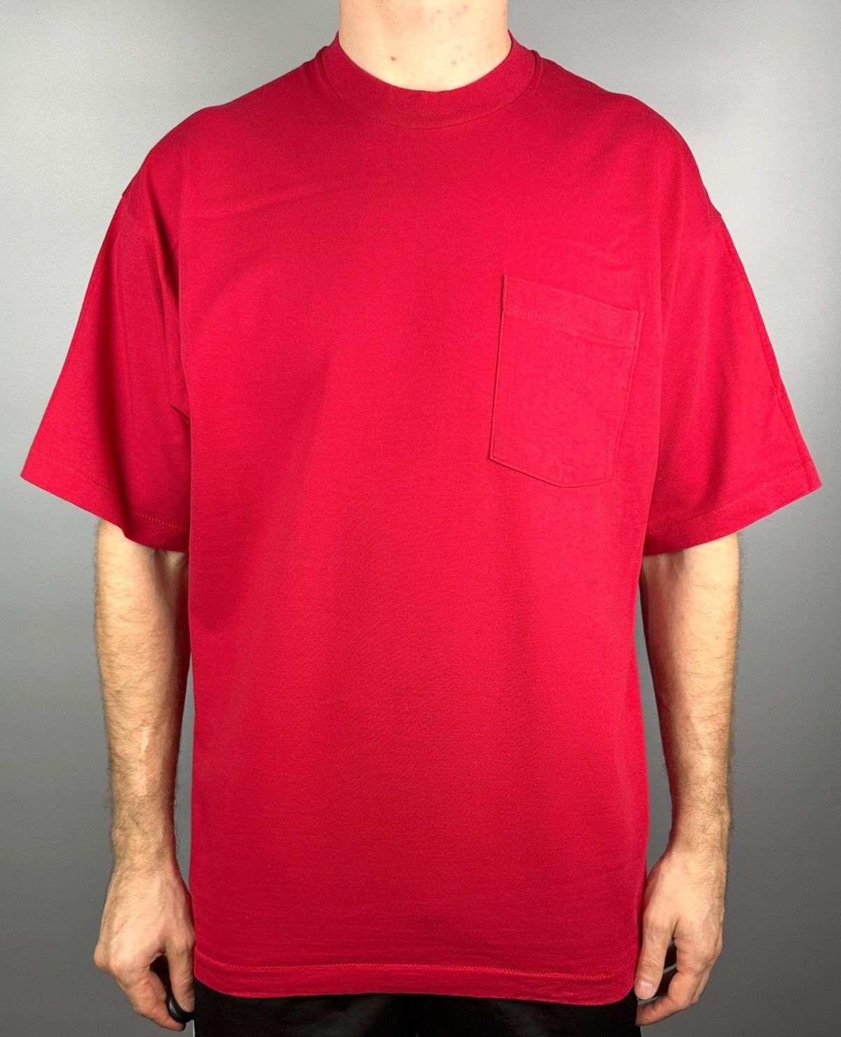 Vintage 90s Fruit Of The Loom FOTL Single Stitch Blank T Shirt 80s Size US XL / EU 56 / 4 - 7 Thumbnail