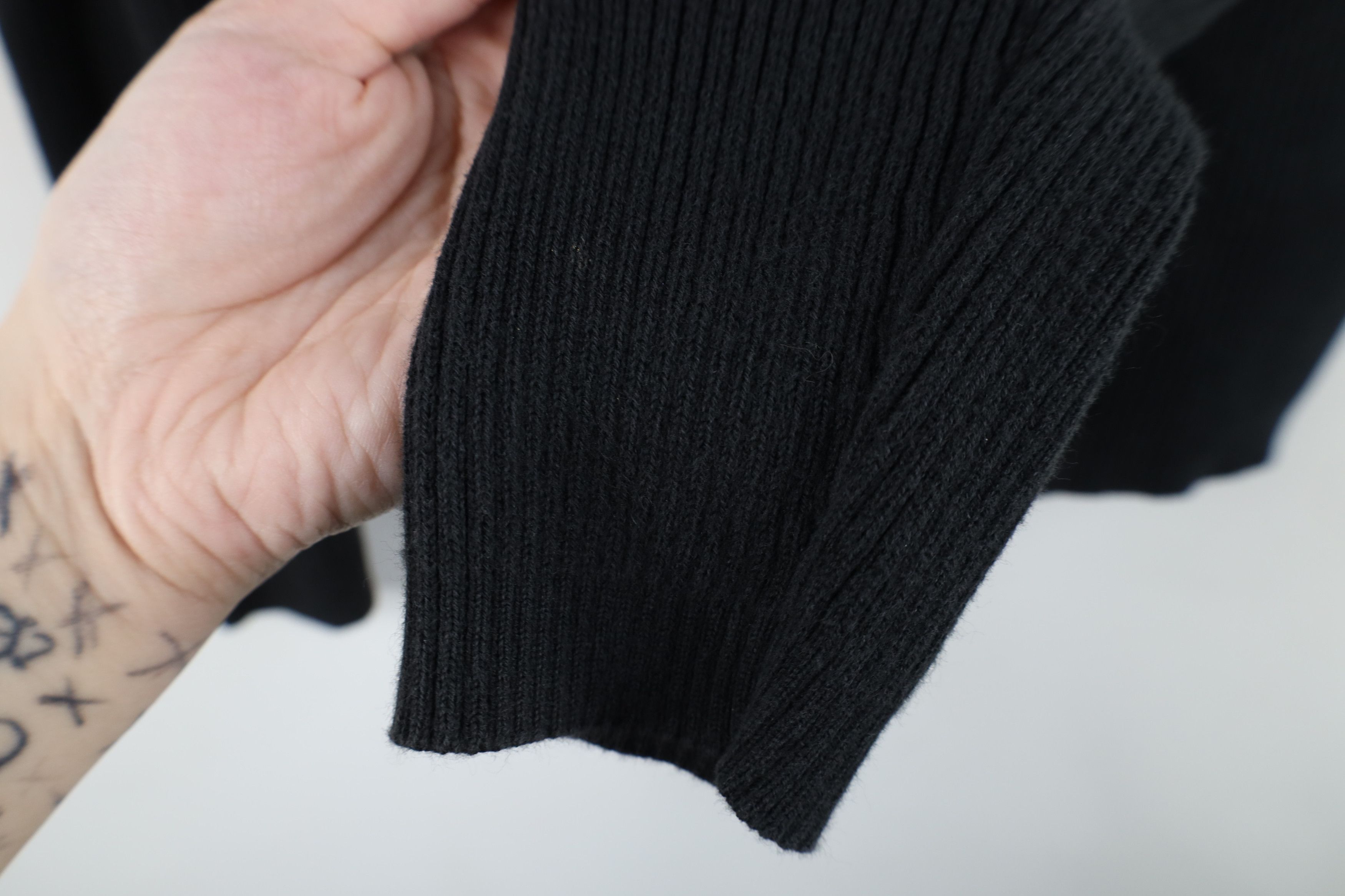 Gap Vintage 90s Gap Blank Ribbed Knit Turtleneck Sweater Black Size M / US 6-8 / IT 42-44 - 7 Thumbnail