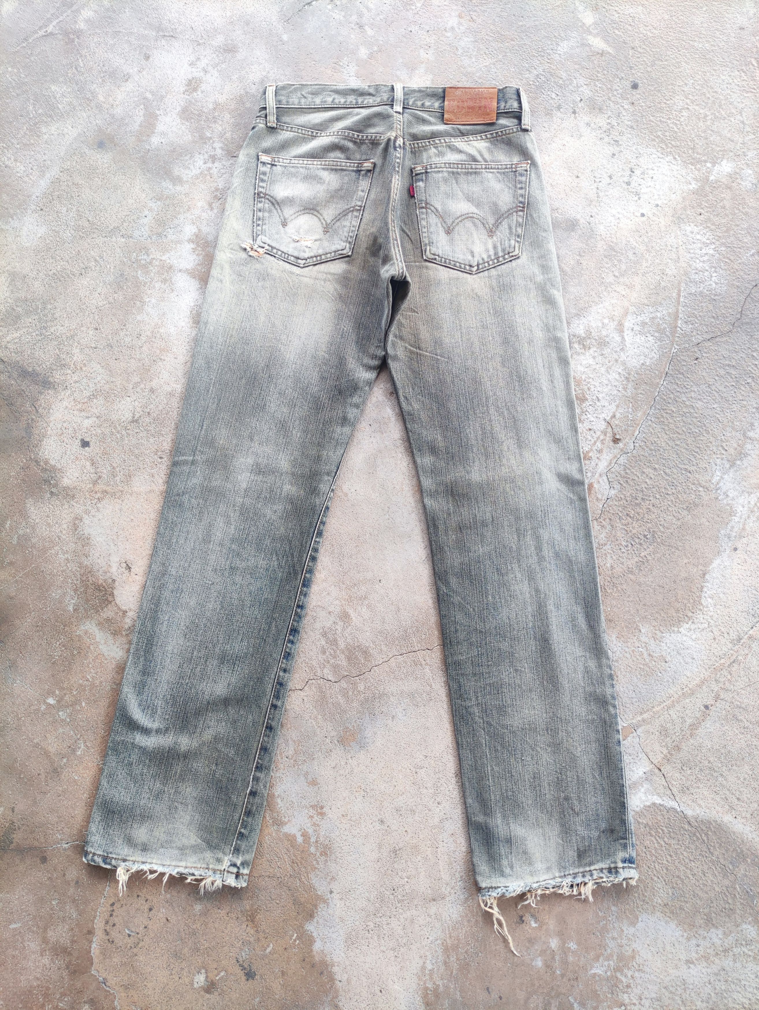 Edwin Vintage Edwin Brand Distressed Denim Faded Pants Size US 31 - 9 Thumbnail