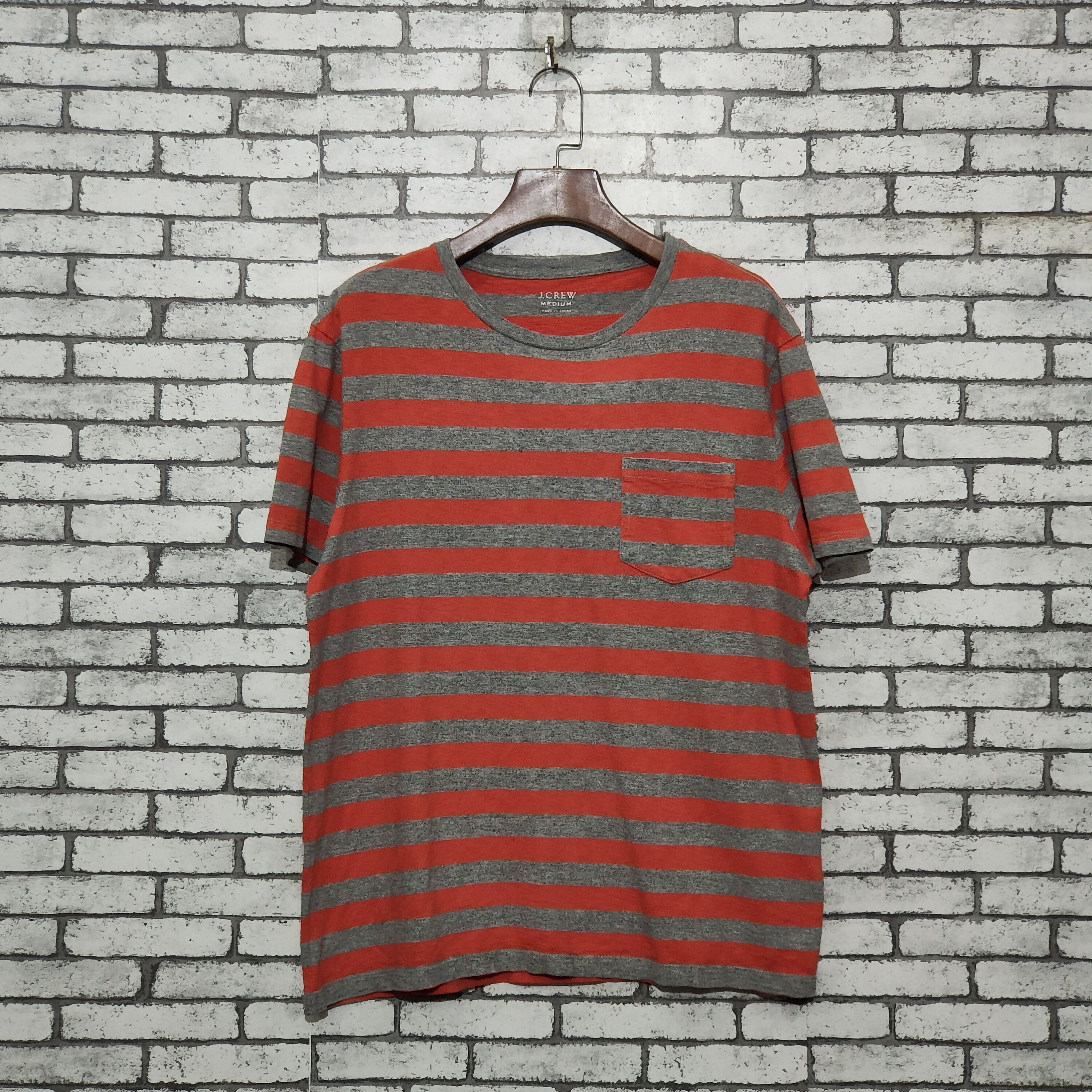 J.Crew 🔥J.Crew Pocket Awning Stripes M Short Sleeve T-Shirts Size US M / EU 48-50 / 2 - 1 Thumbnail