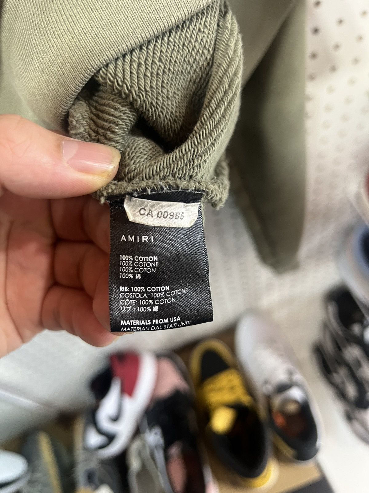 Olive Green Amiri Crewneck Size Medium