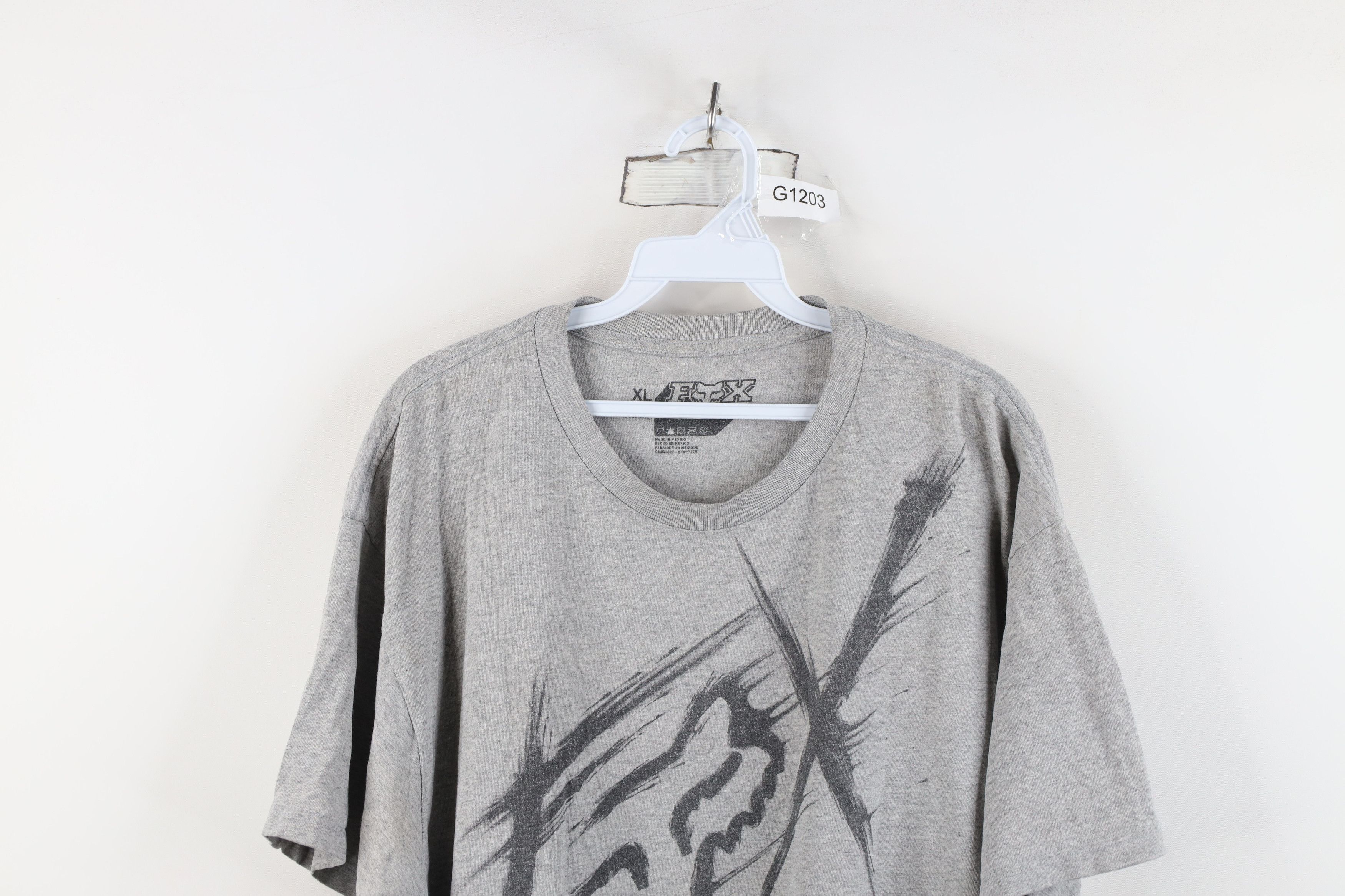 Fox Racing Vintage Fox Racing Spell Out Big Logo Motocross T-Shirt Gray Size US XL / EU 56 / 4 - 2 Thumbnail