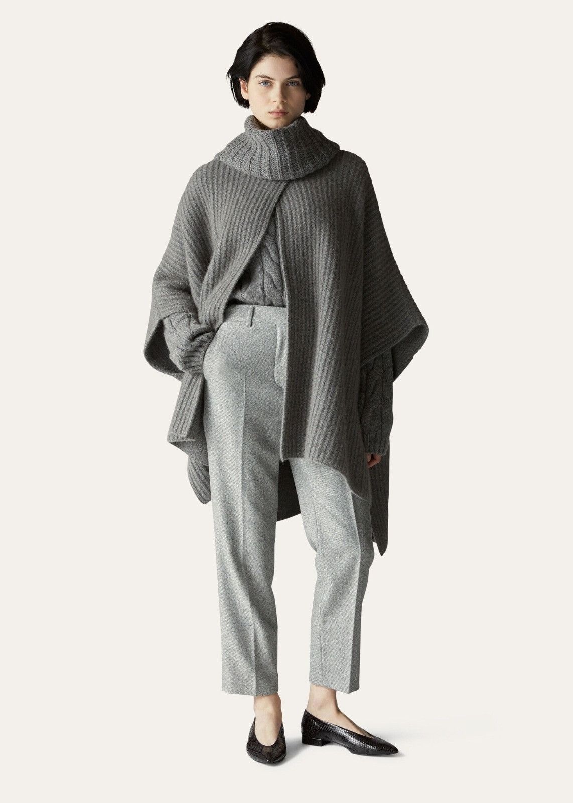 Loro Piana o1srvl11e0824 Neo Derk Cashmere Flannel Pant in Grey Size 30" / US 8 / IT 44 - 4 Thumbnail