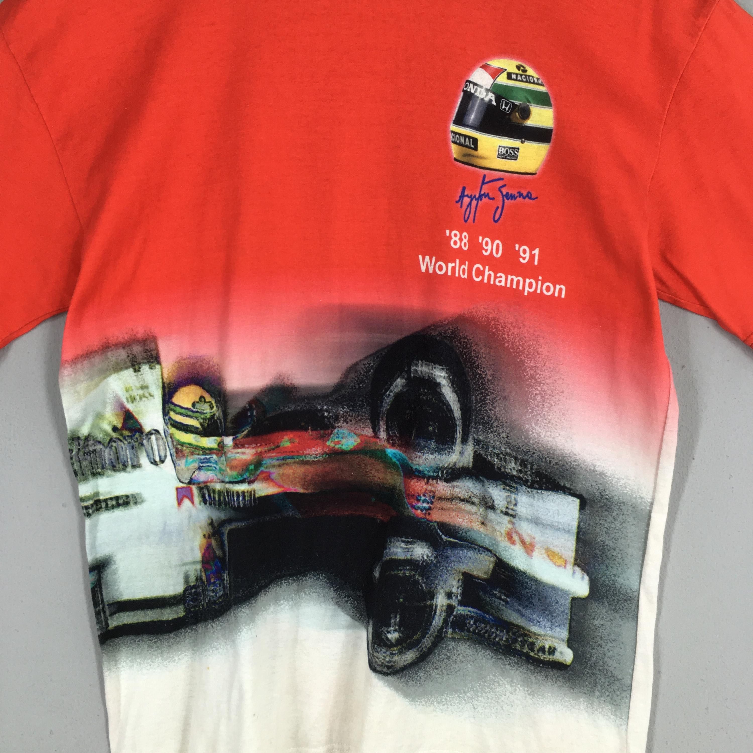 Formula 1 90s Ayrton Senna Williams Williams Formula 1 Tshirt M Size US M / EU 48-50 / 2 - 2 Thumbnail